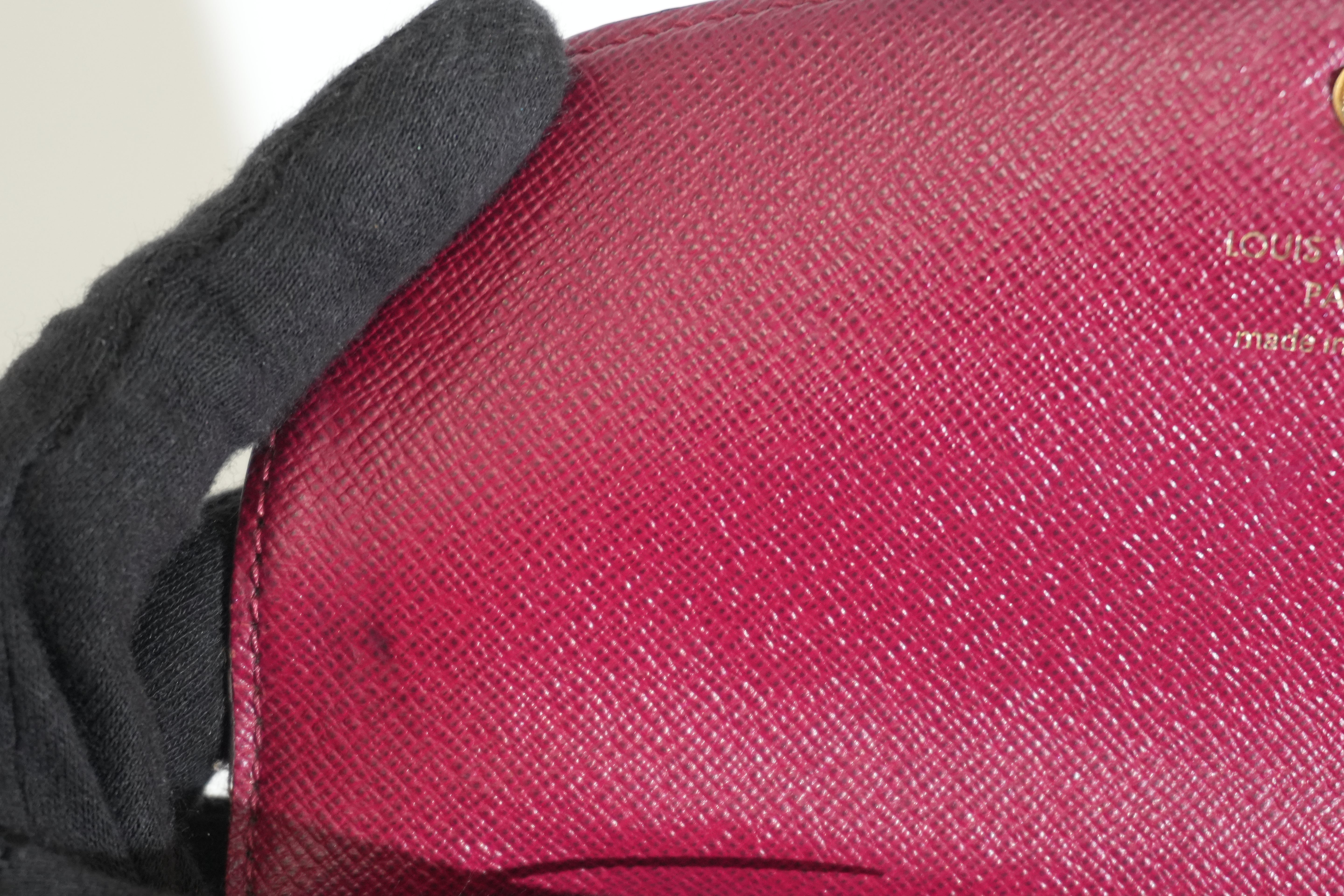 Pre-owned Louis Vuitton Monogram Emily Wallet Pink