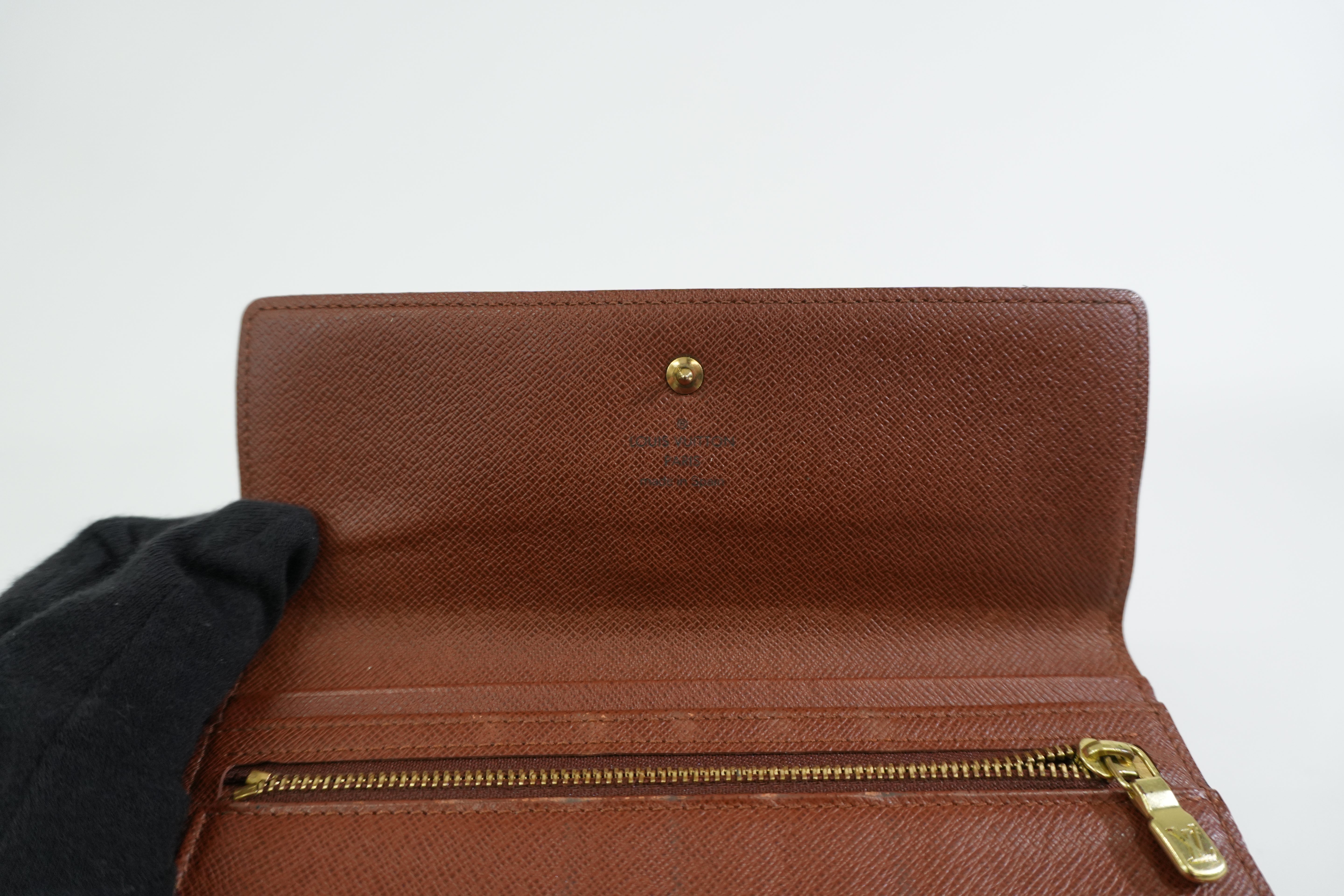 Pre-owned Louis Vuitton Monogram Trifold Long Wallet