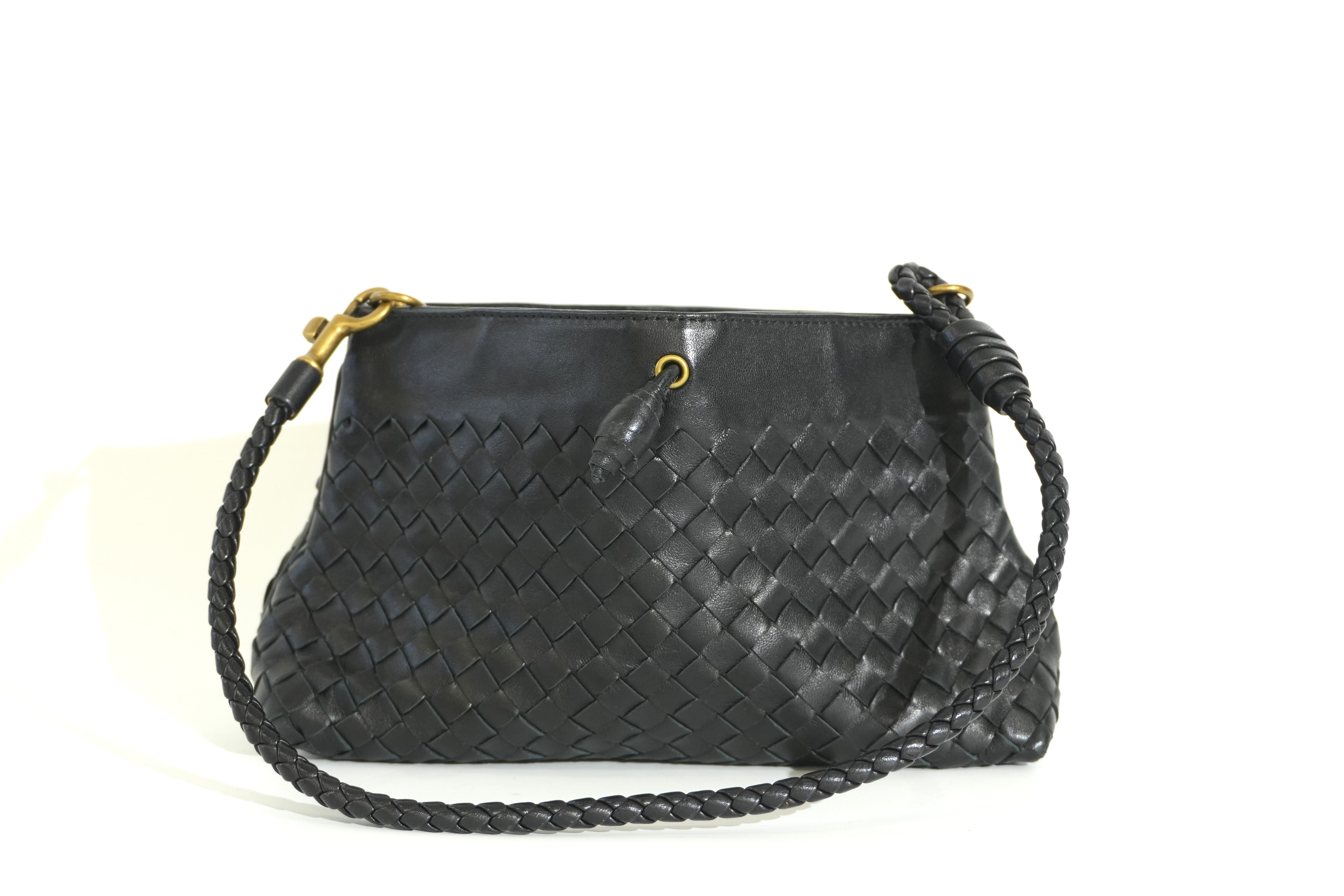 Pre-owned Bottega Clutch Bag Black
