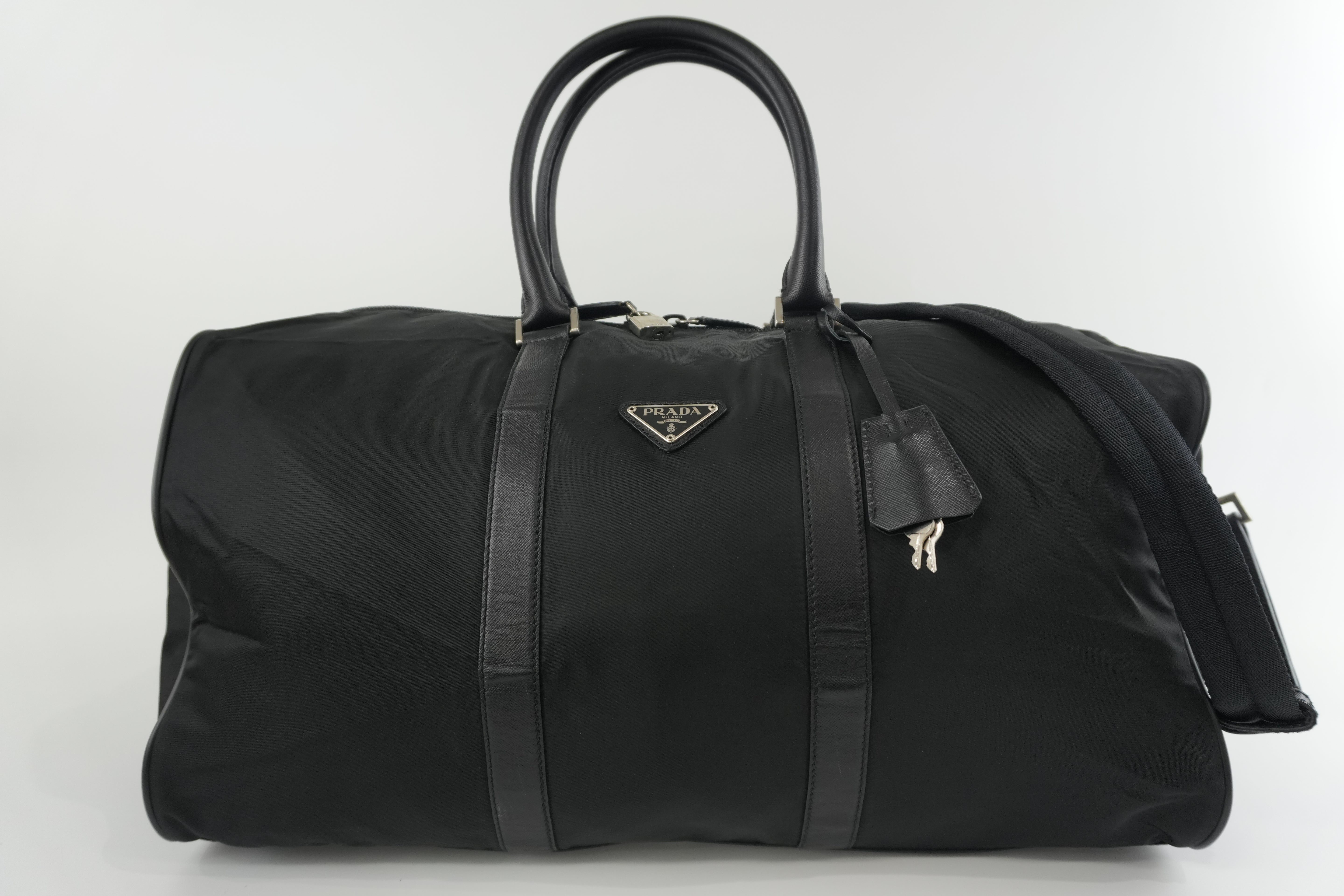 Prada Boston Bag Black Used