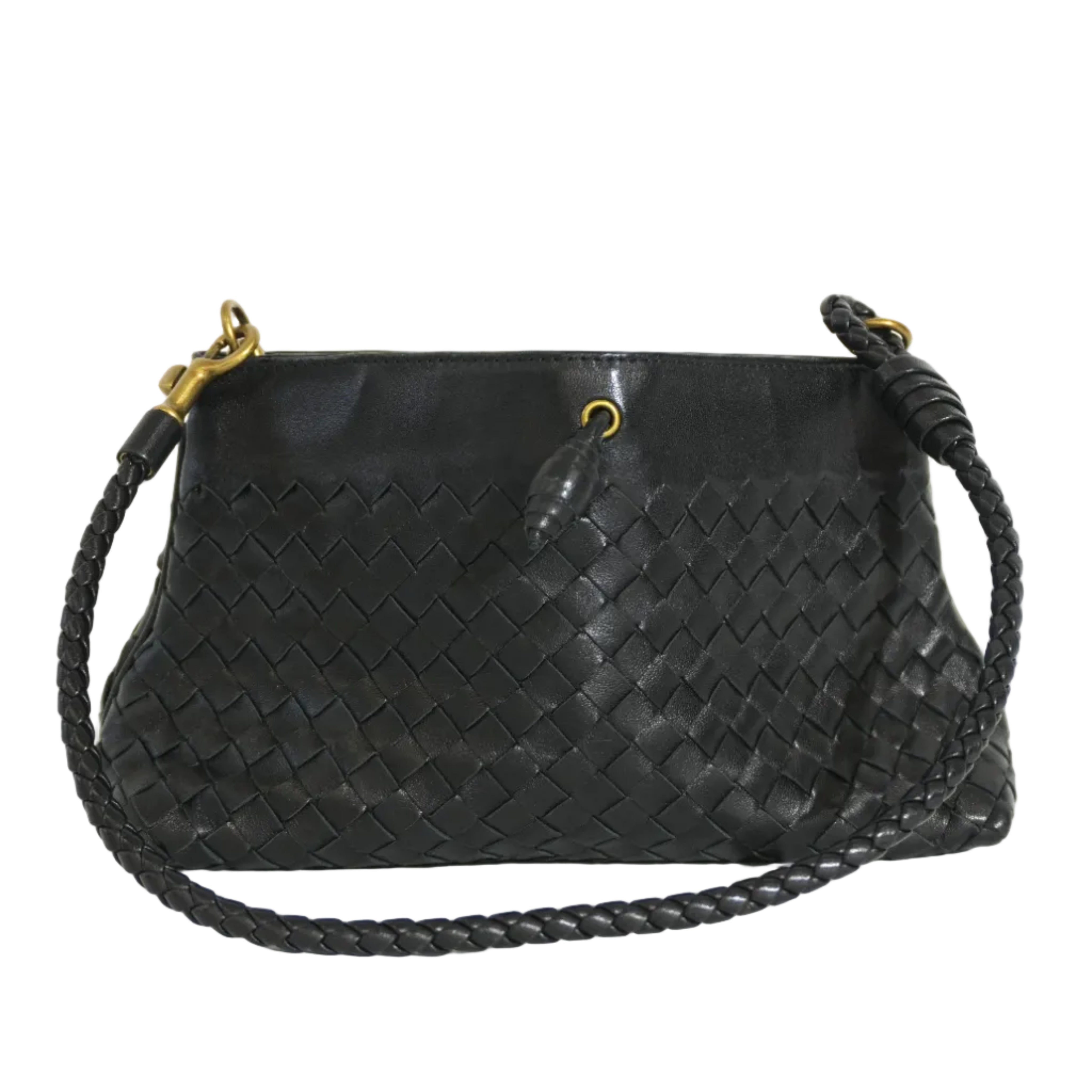 Pre-owned Bottega Clutch Bag Black