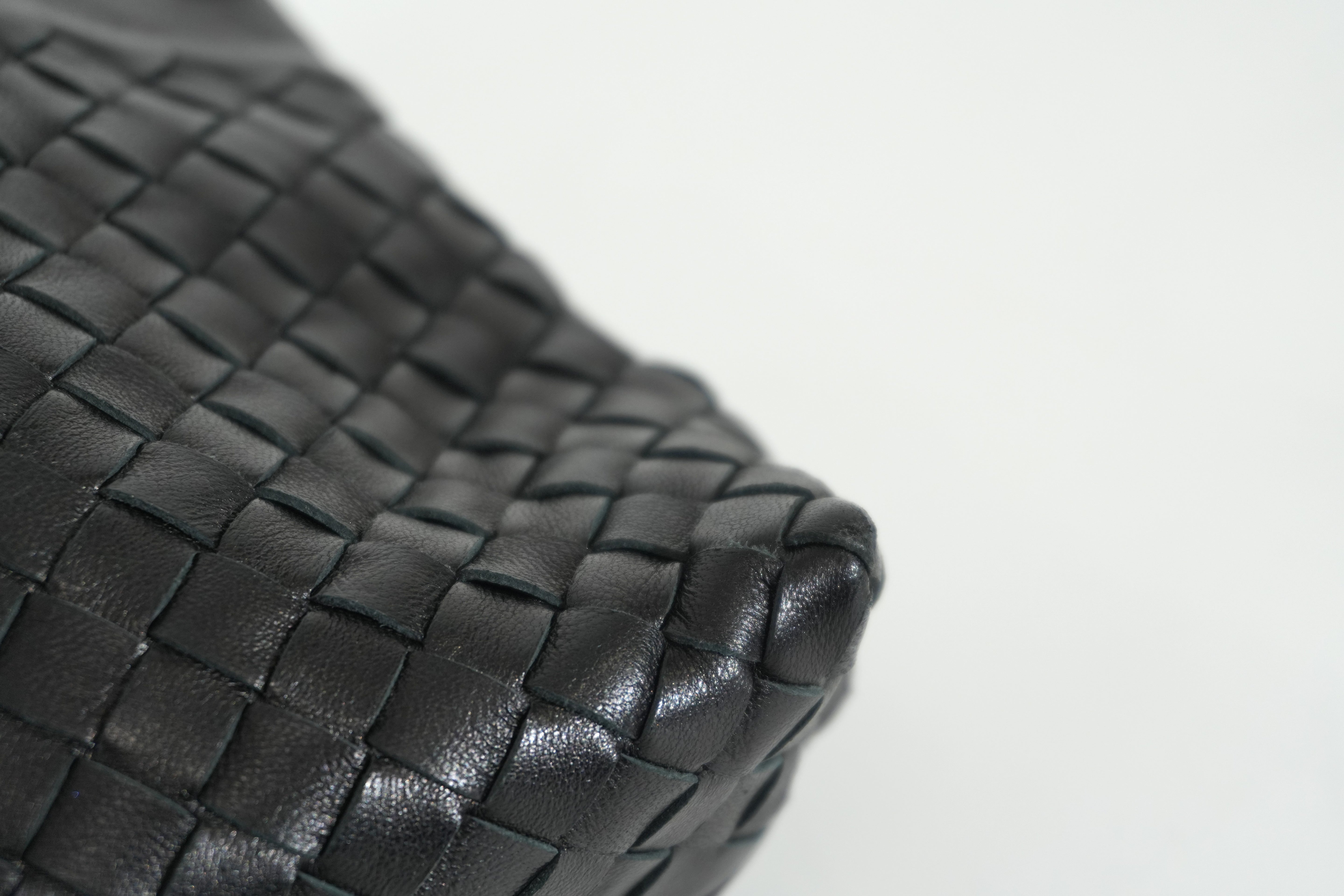 Pre-owned Bottega Clutch Bag Black