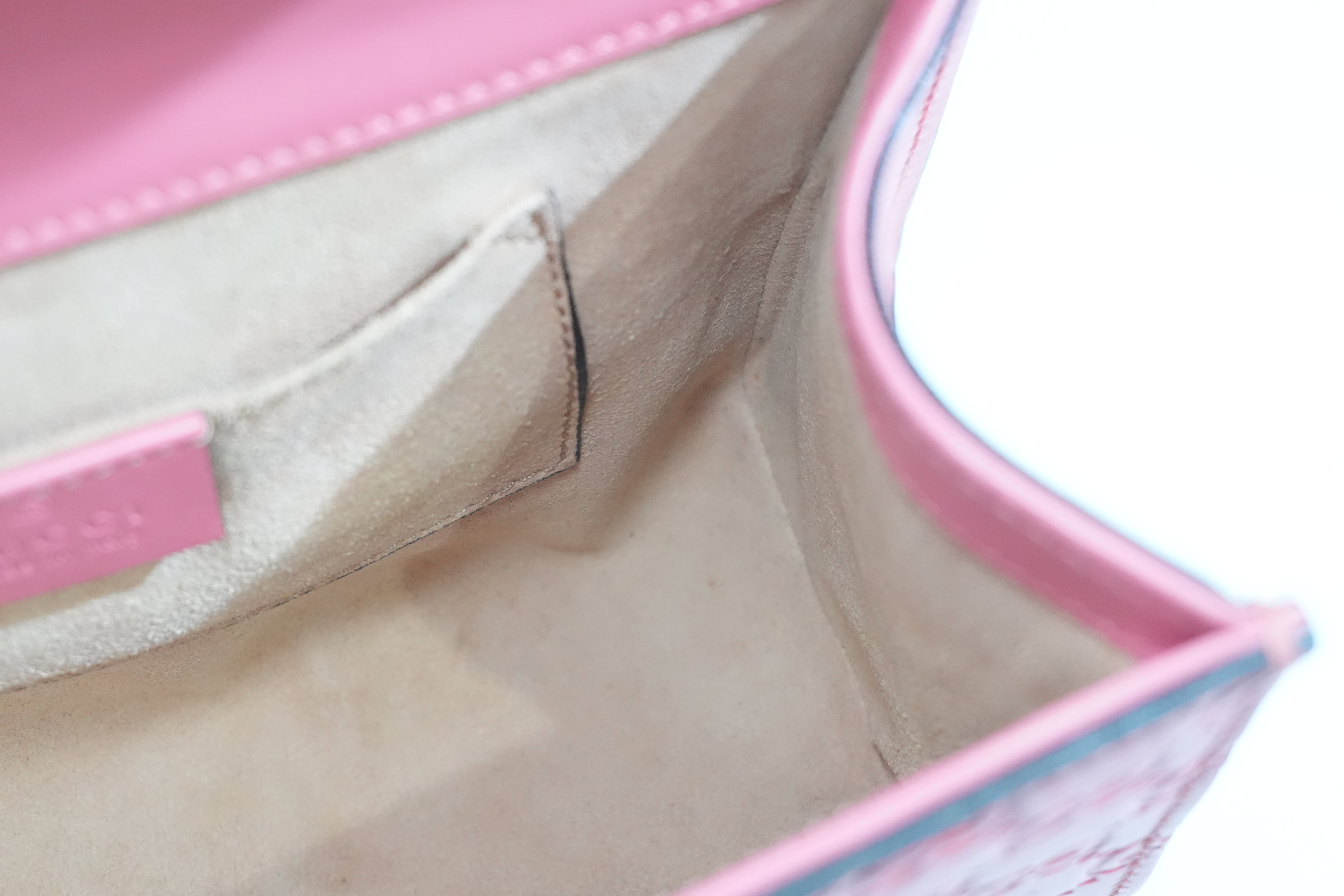 Pre-owned Gucci Small Padlock Bag Chain Shoulder Bag Pink