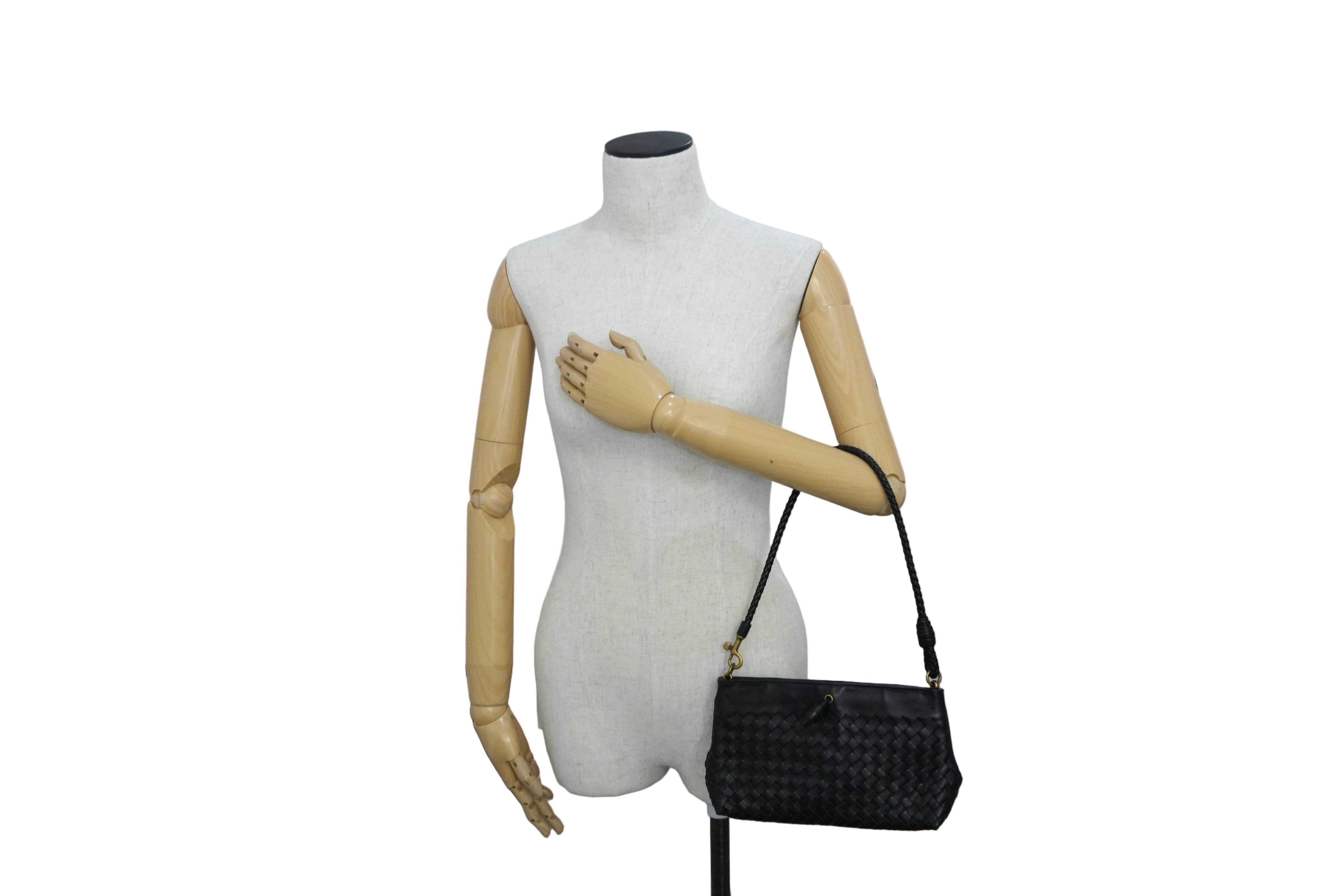 Pre-owned Bottega Clutch Bag Black