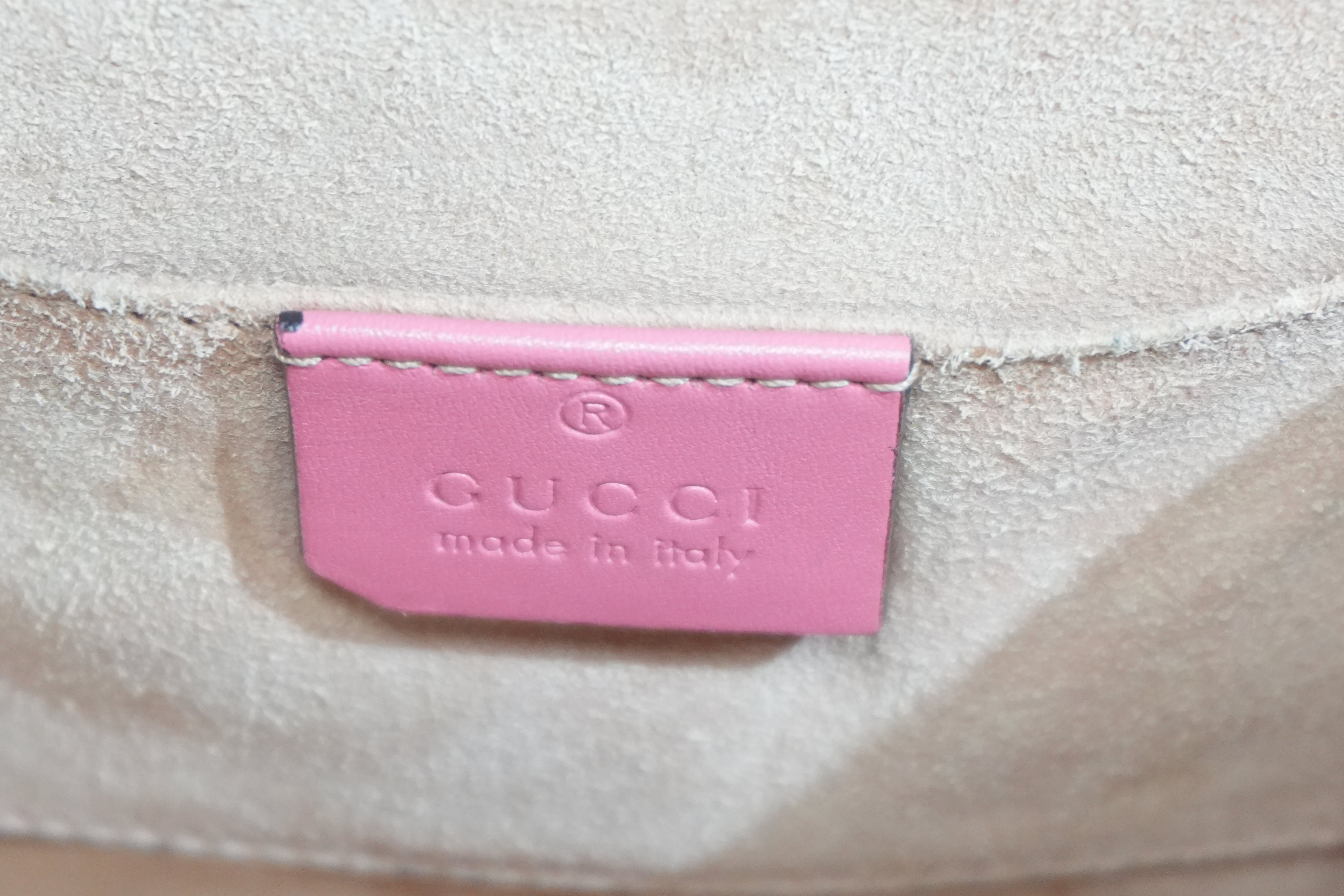 Pre-owned Gucci Small Padlock Bag Chain Shoulder Bag Pink