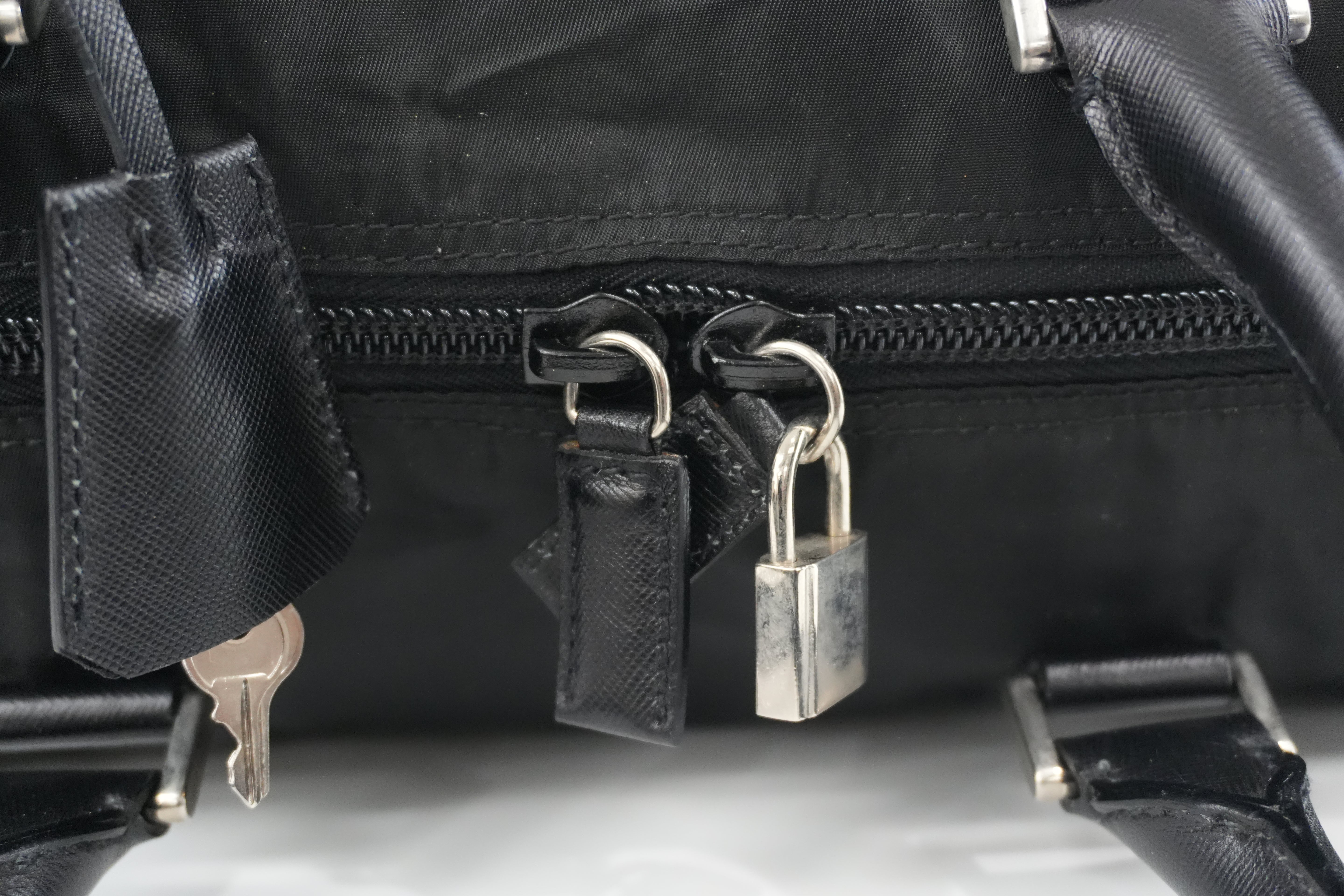 Prada Boston Bag Black Used