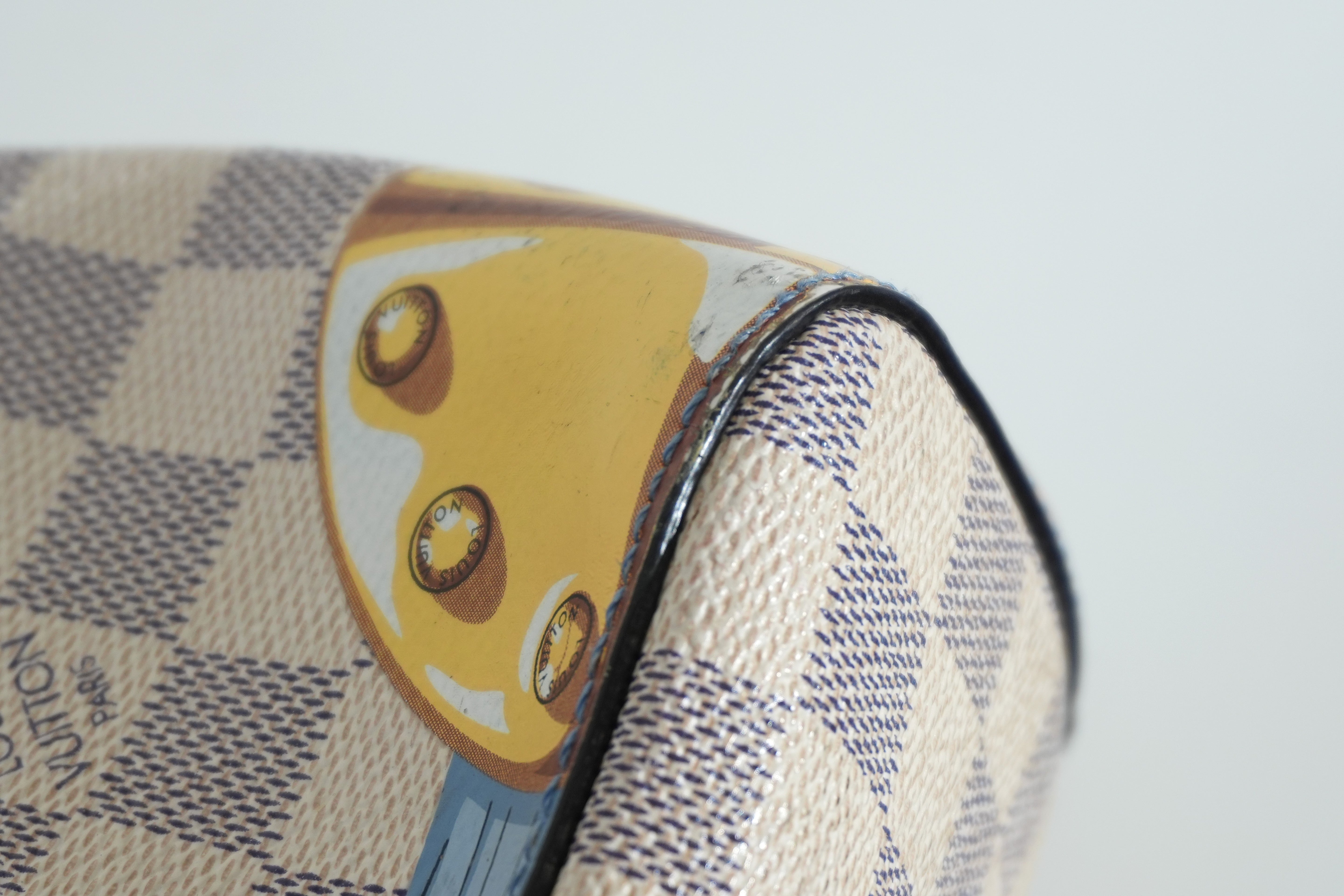 Pre-owned Louis Vuitton Damier Azur Summer Trunk Collection Neo Noe Shoulder Bag