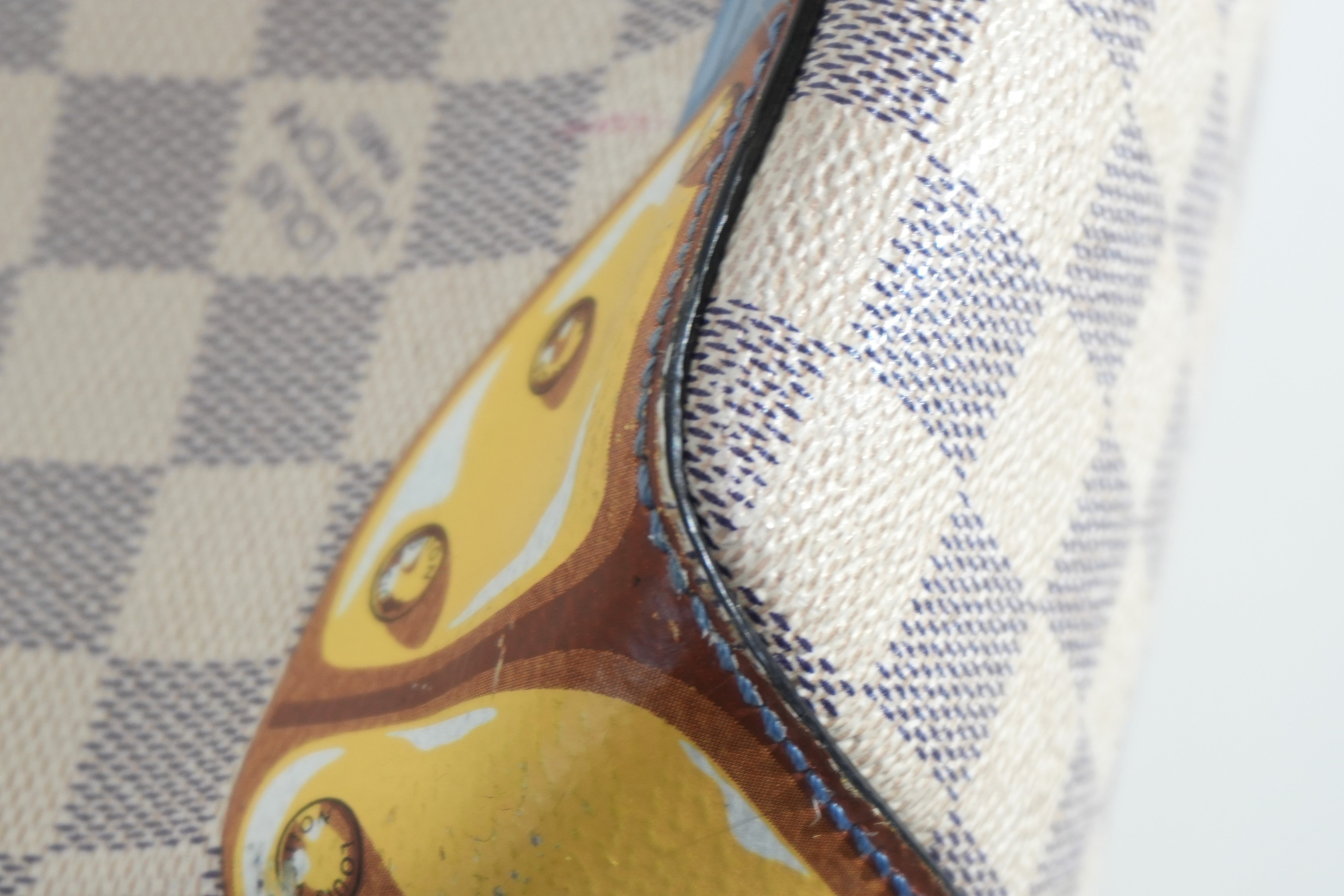 Pre-owned Louis Vuitton Damier Azur Summer Trunk Collection Neo Noe Shoulder Bag