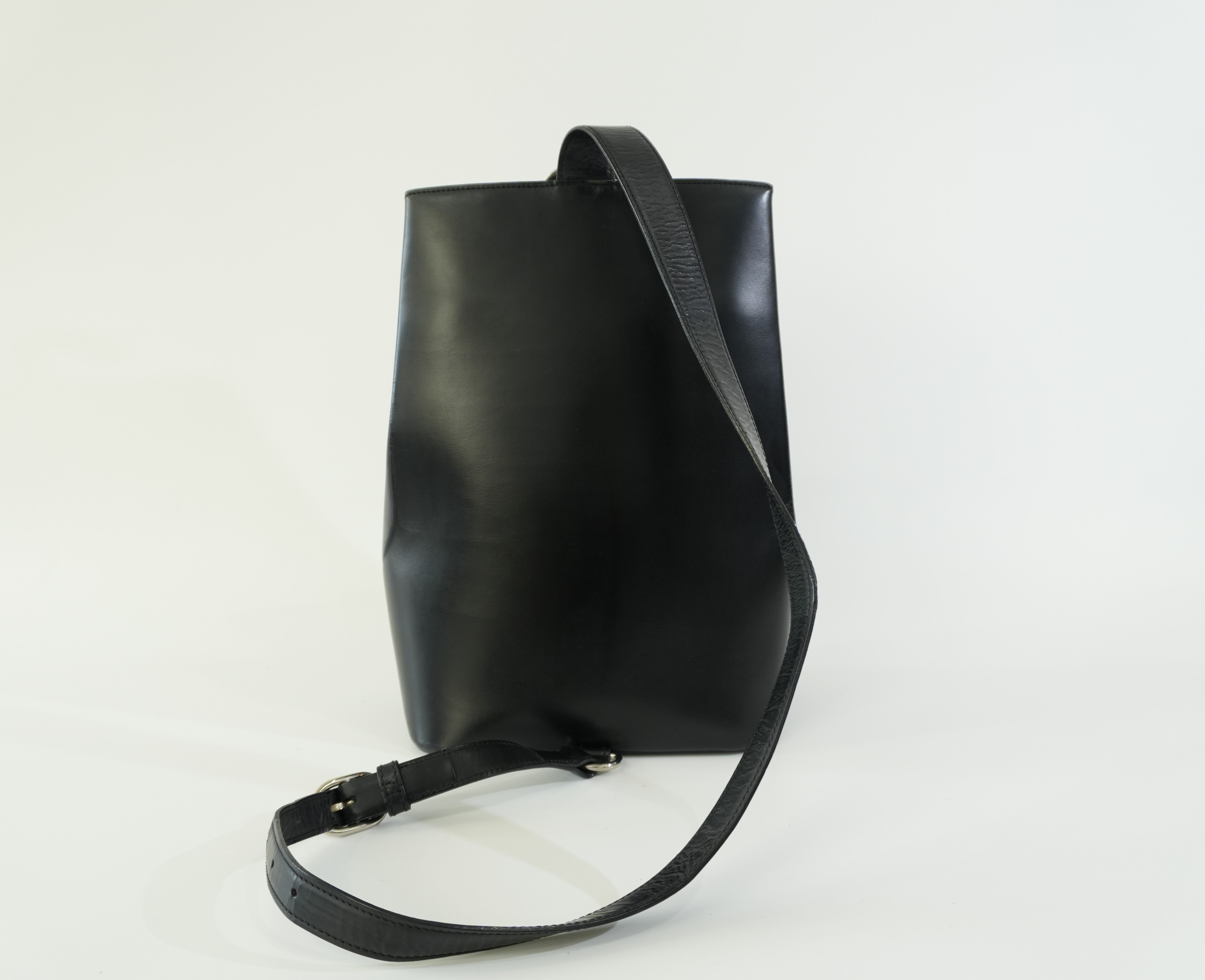 Pre-owned Cartier Leather Panthere Shoulder Bag Black