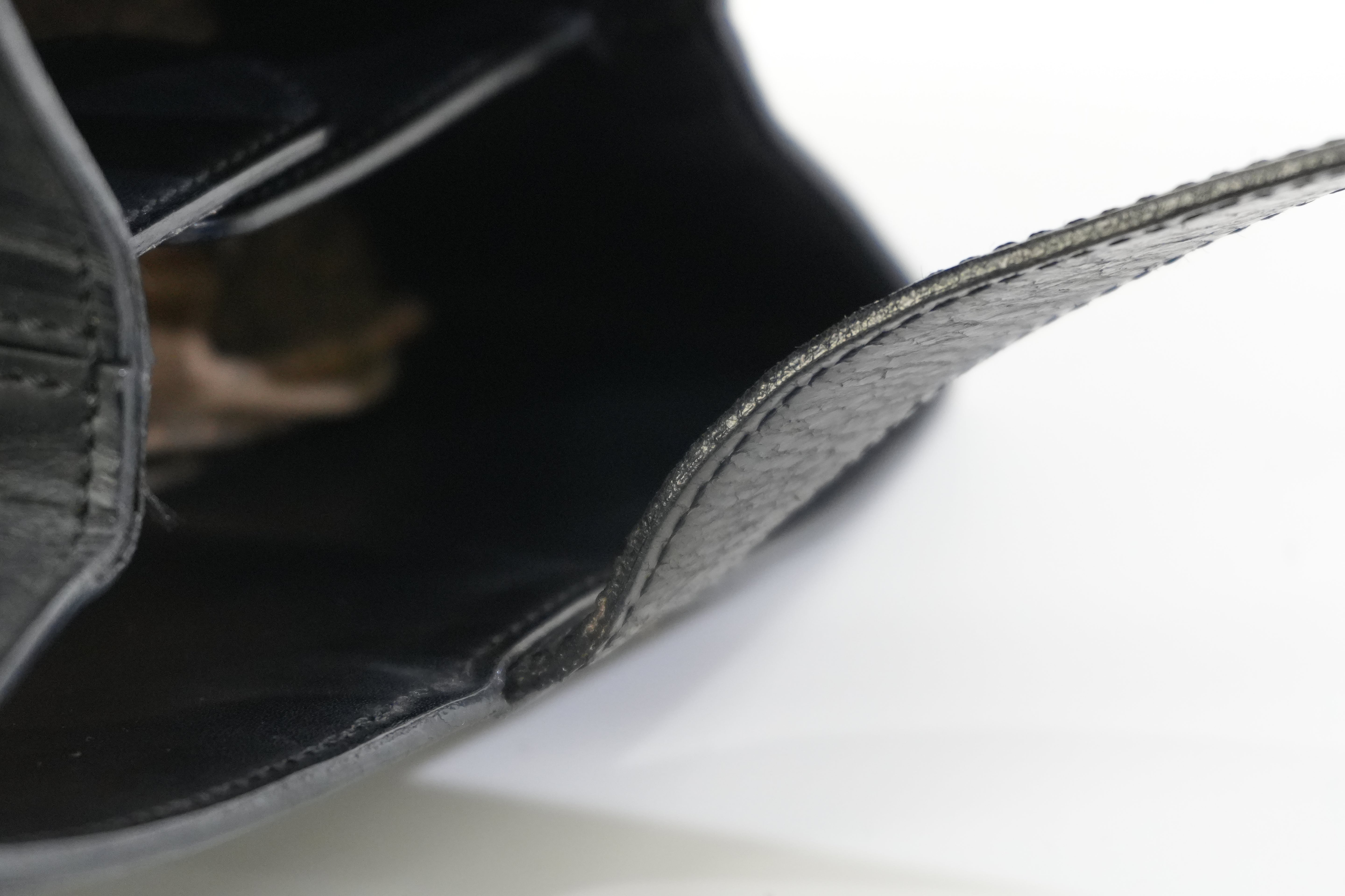 Pre-owned Cartier Leather Panthere Shoulder Bag Black