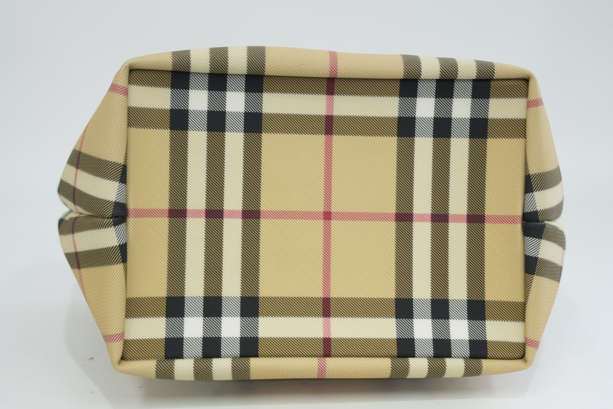 Pre-Owned Burberry Nova Check Handbag Beige