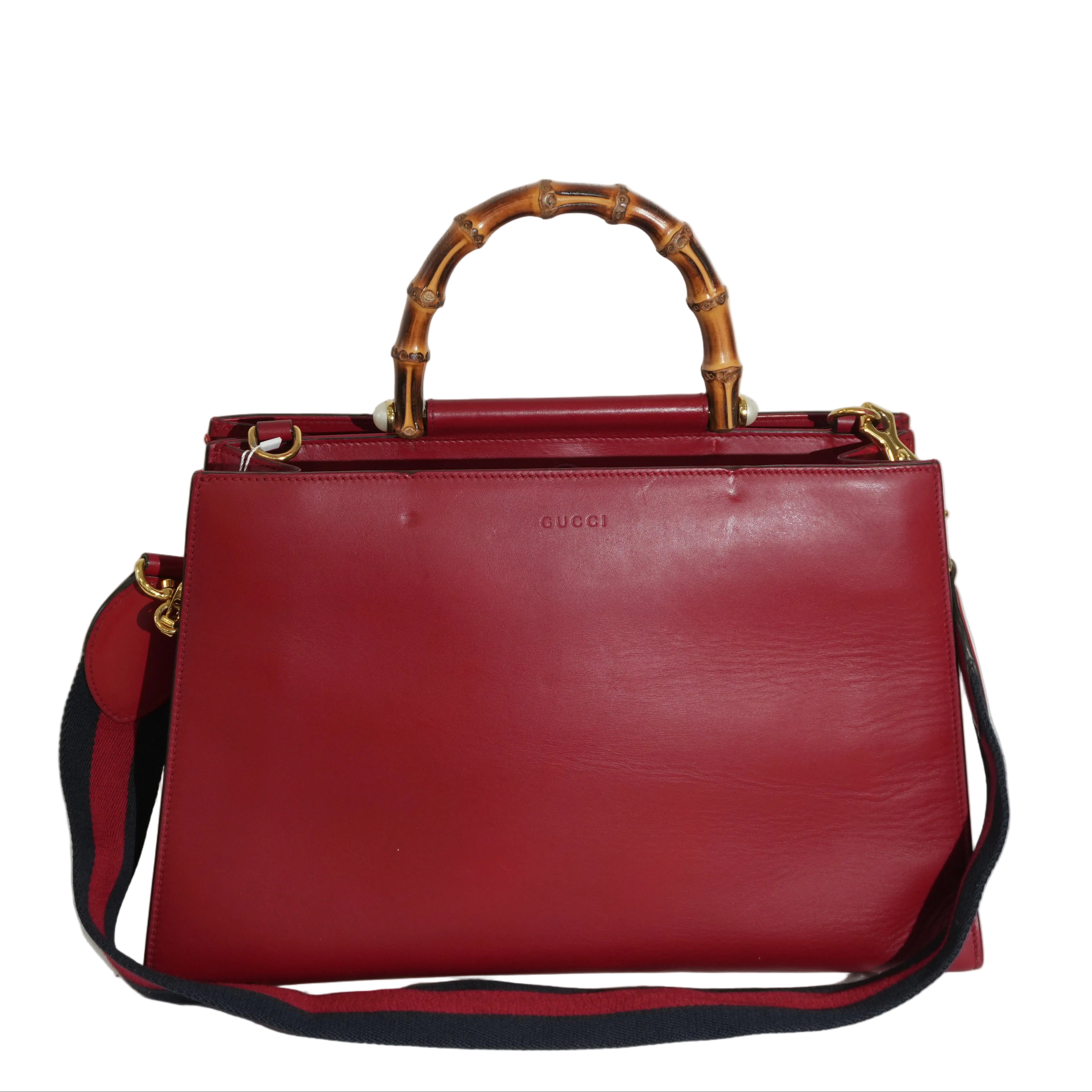 Pre-owned Gucci Two Way Nymphaea Shoulder Bag Red
