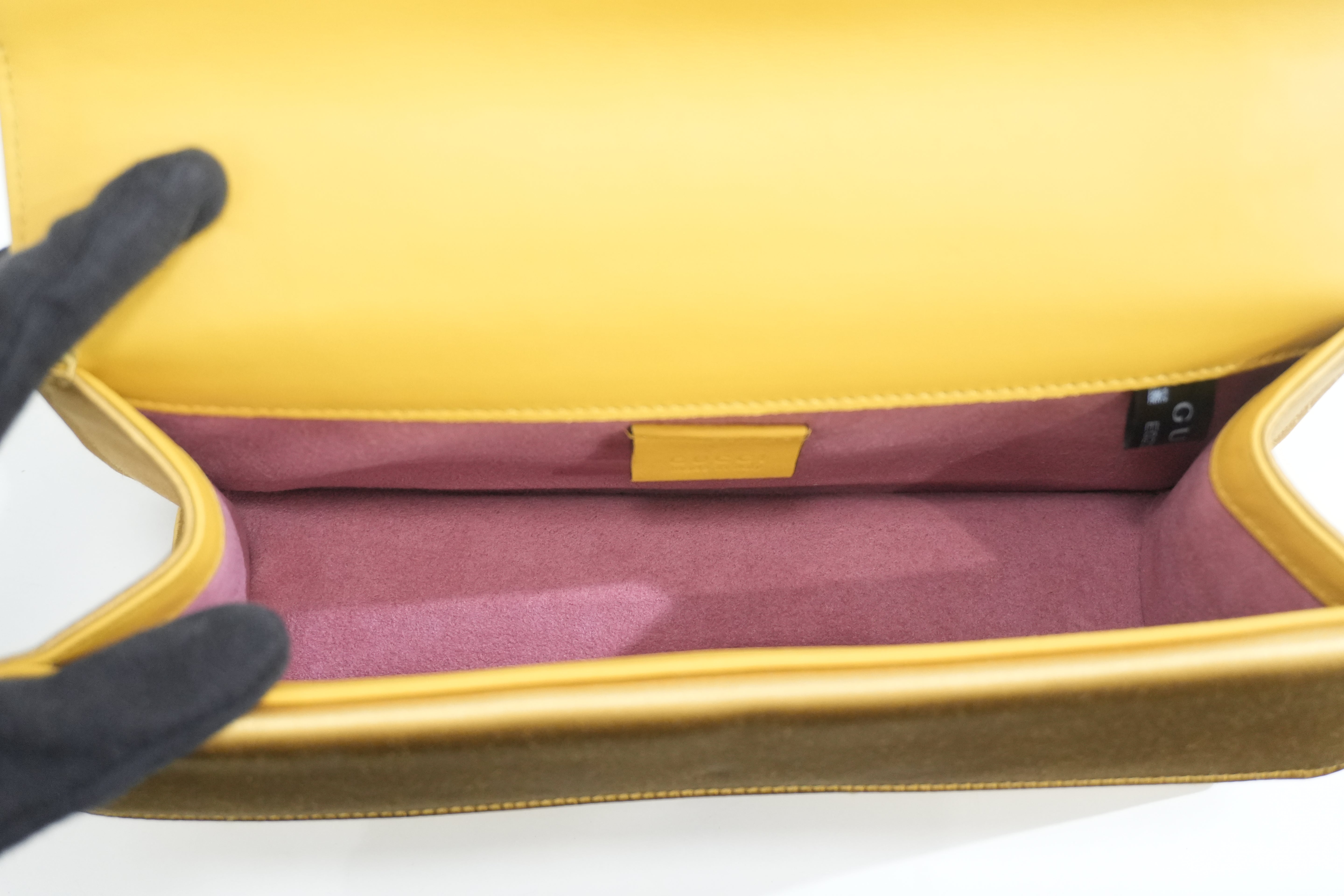 Pre-owned Gucci Dionysus Chain Shoulder Bag Gold