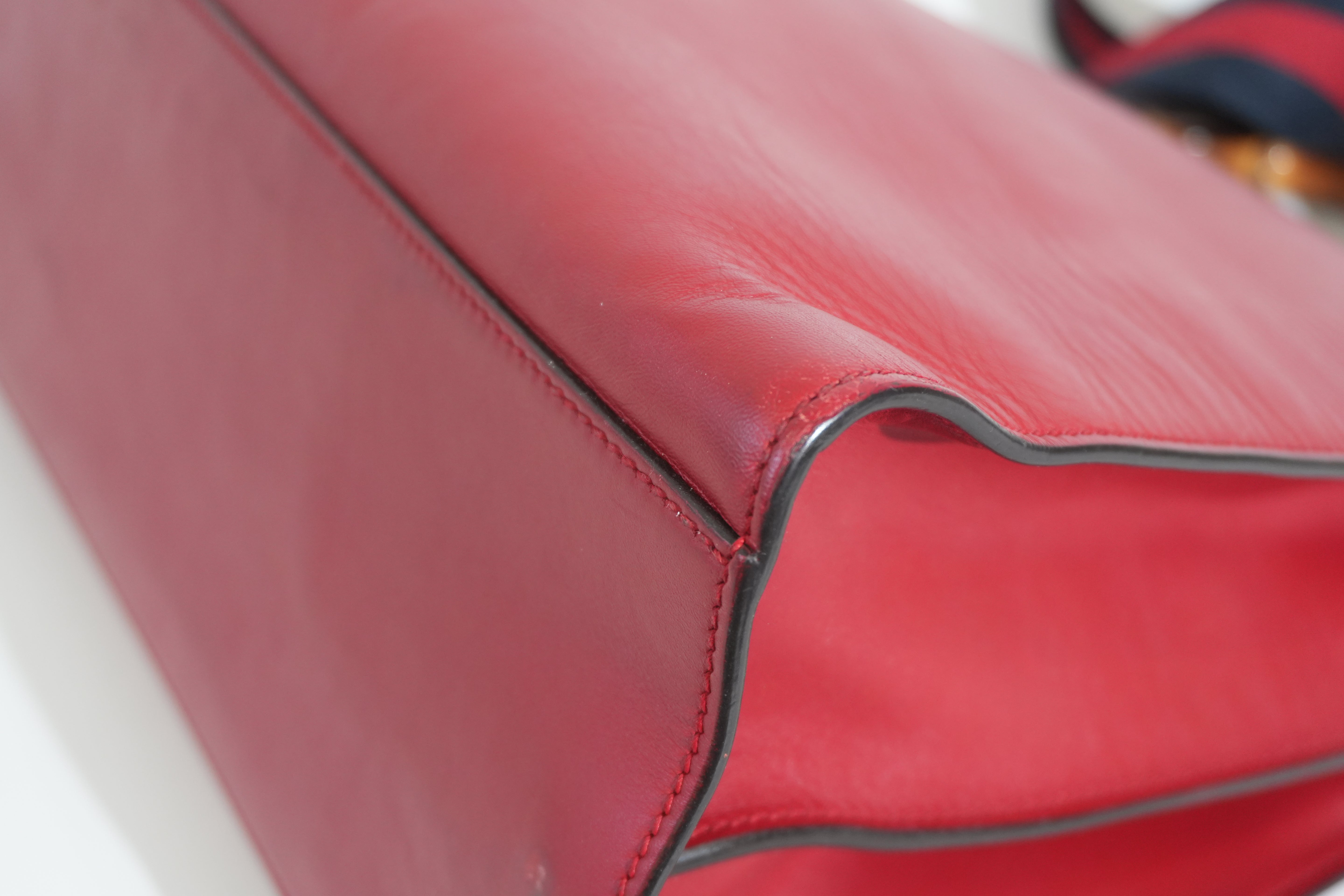 Pre-owned Gucci Two Way Nymphaea Shoulder Bag Red