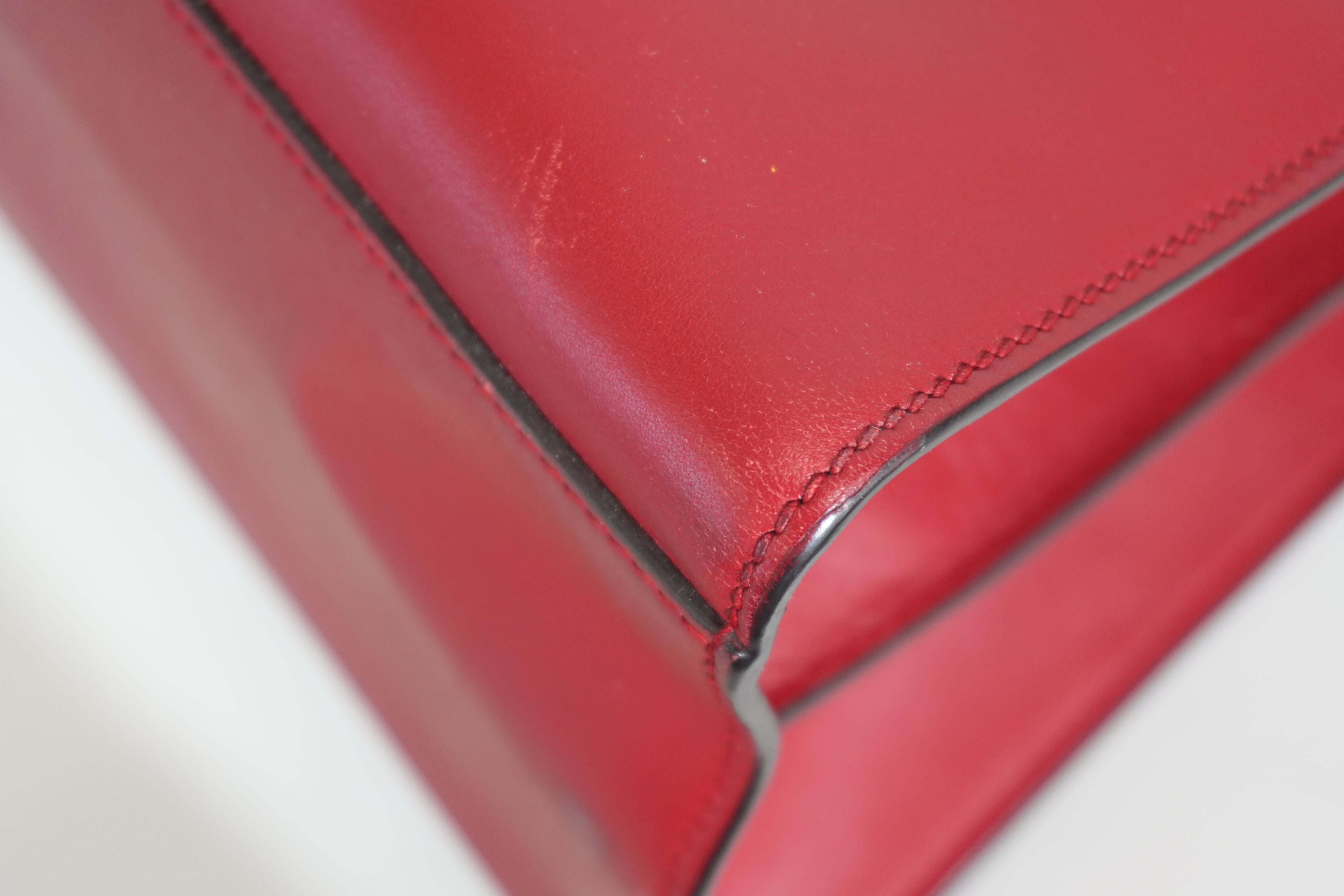 Pre-owned Gucci Two Way Nymphaea Shoulder Bag Red