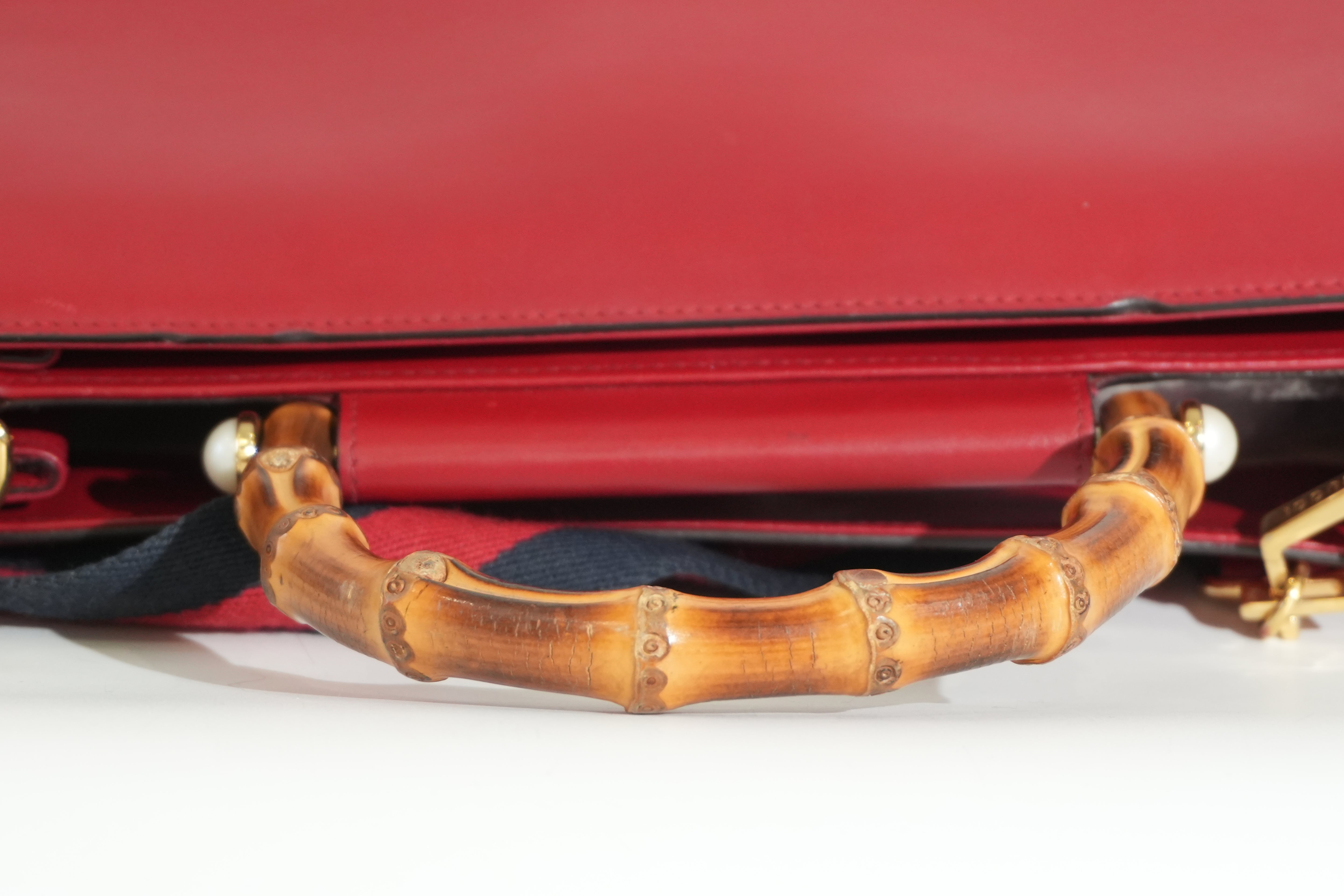 Pre-owned Gucci Two Way Nymphaea Shoulder Bag Red