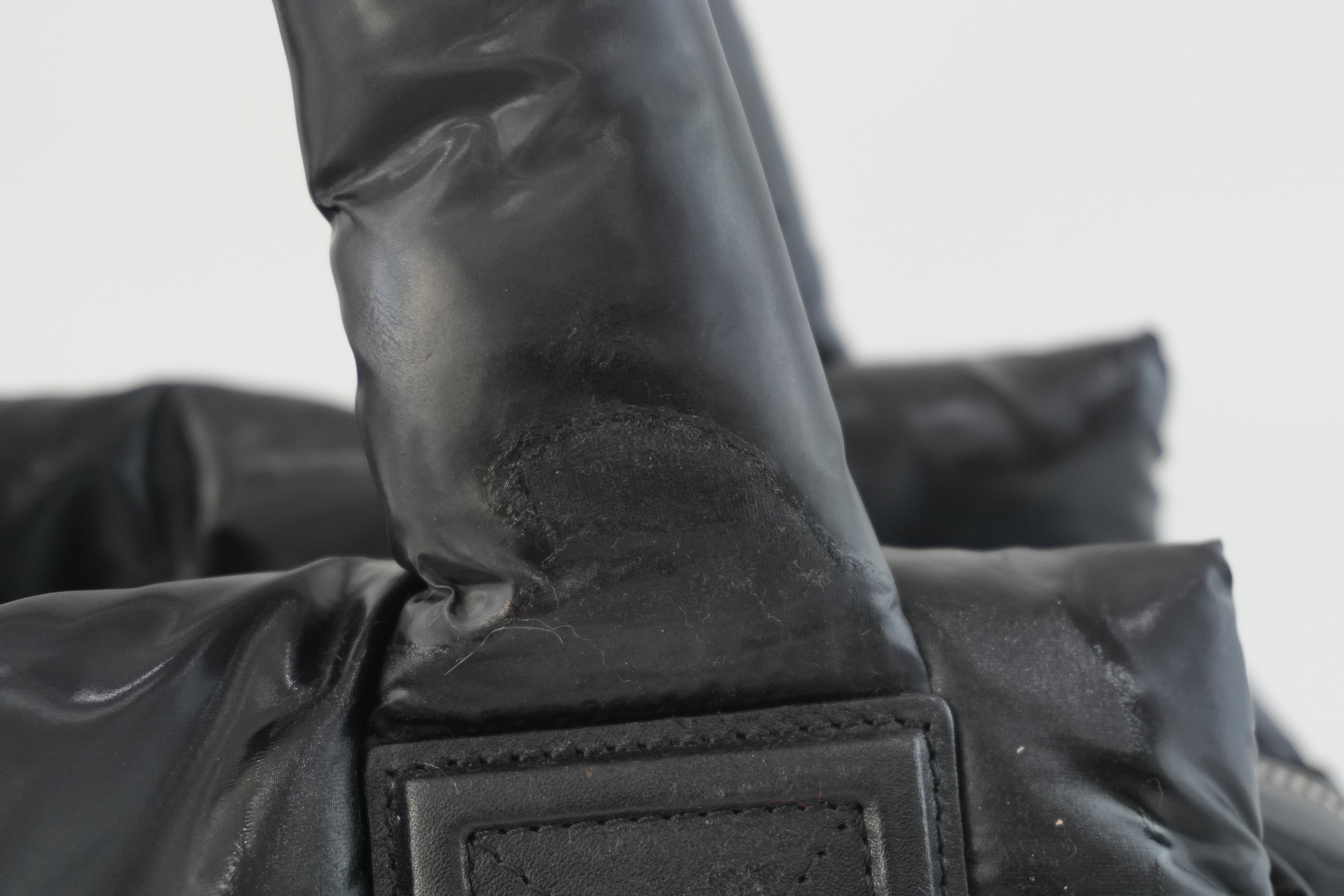 Chanel Coco Cocoon Handbag Black Nylon Used