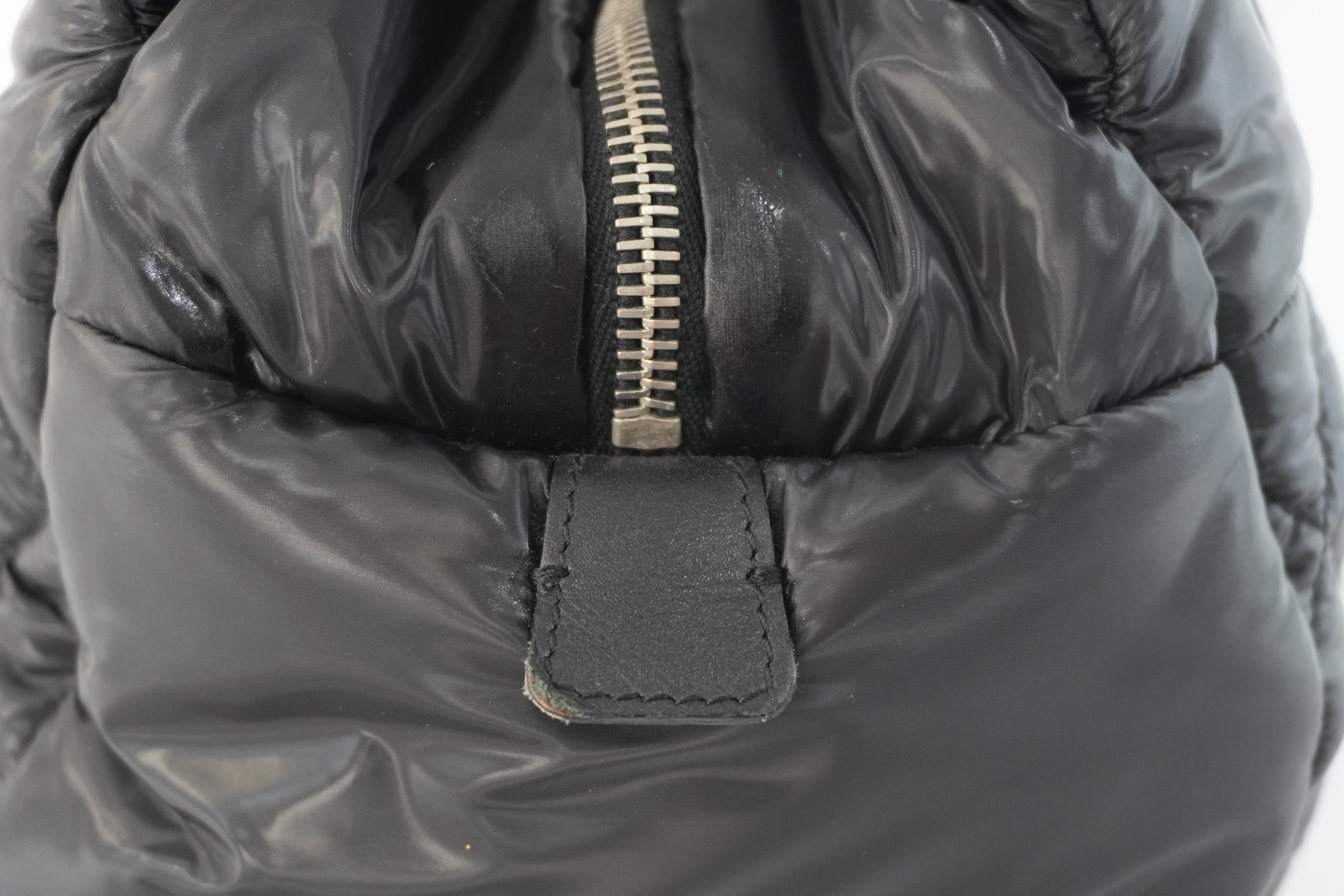 Chanel Coco Cocoon Handbag Black Nylon Used