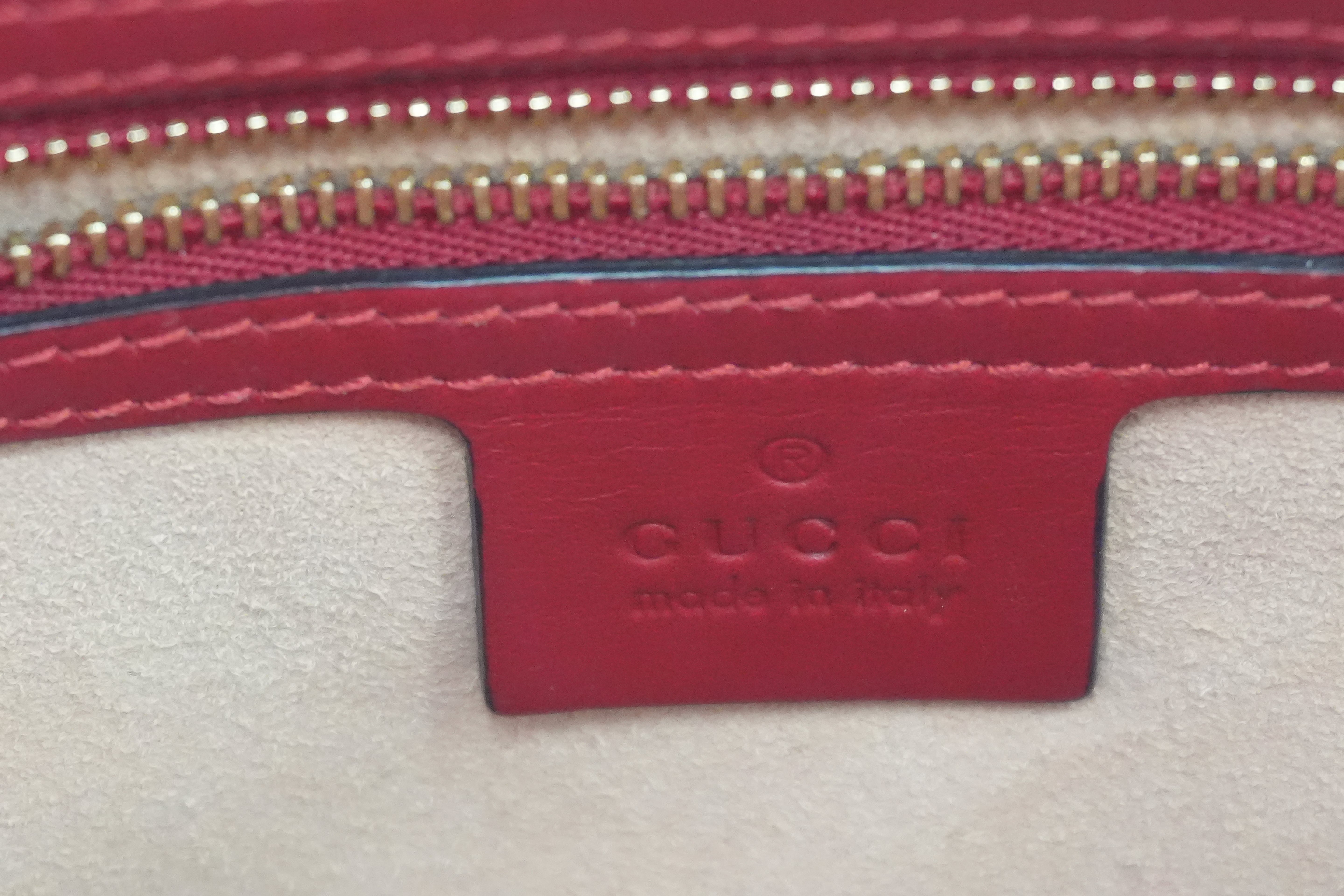 Pre-owned Gucci Two Way Nymphaea Shoulder Bag Red