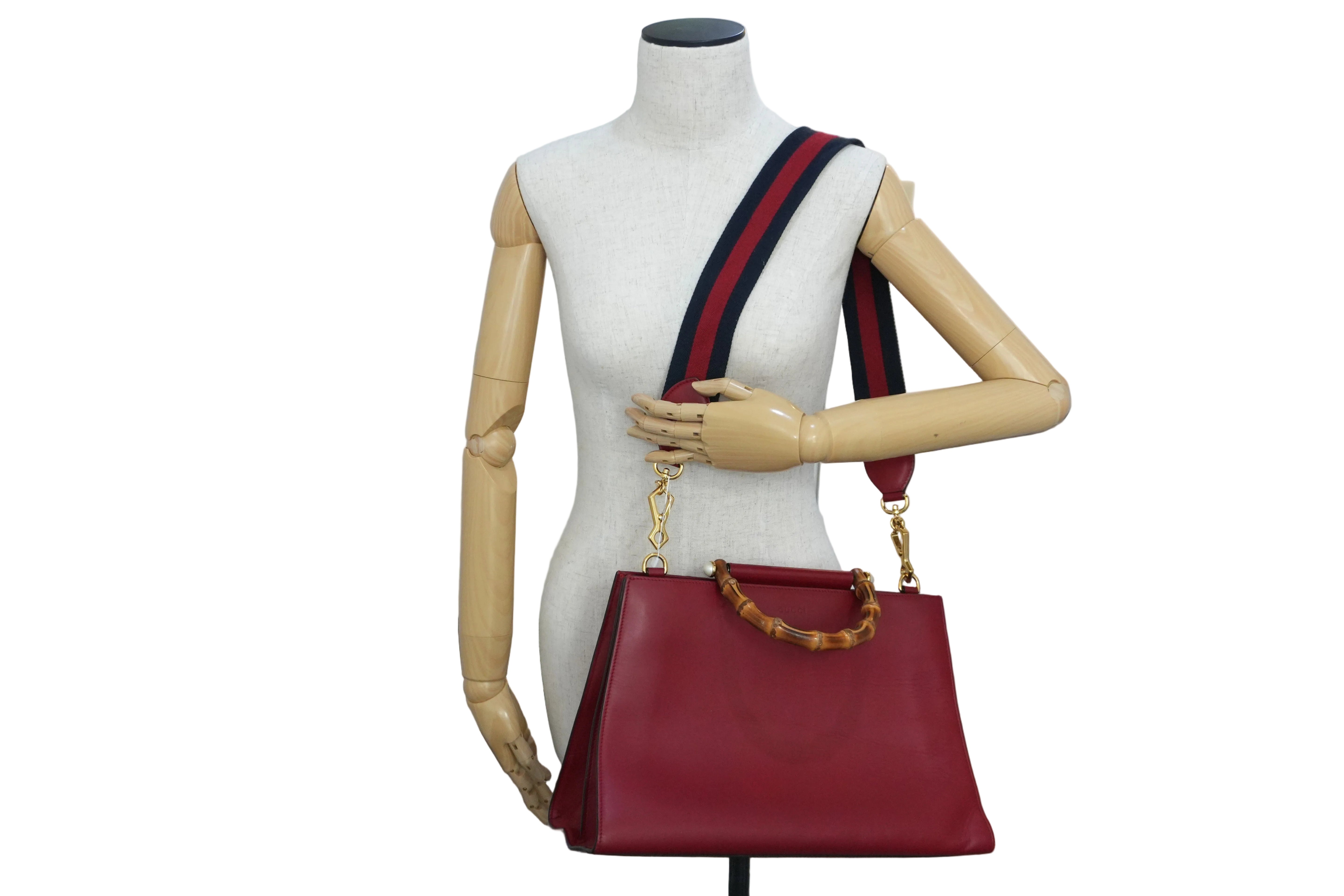 Pre-owned Gucci Two Way Nymphaea Shoulder Bag Red