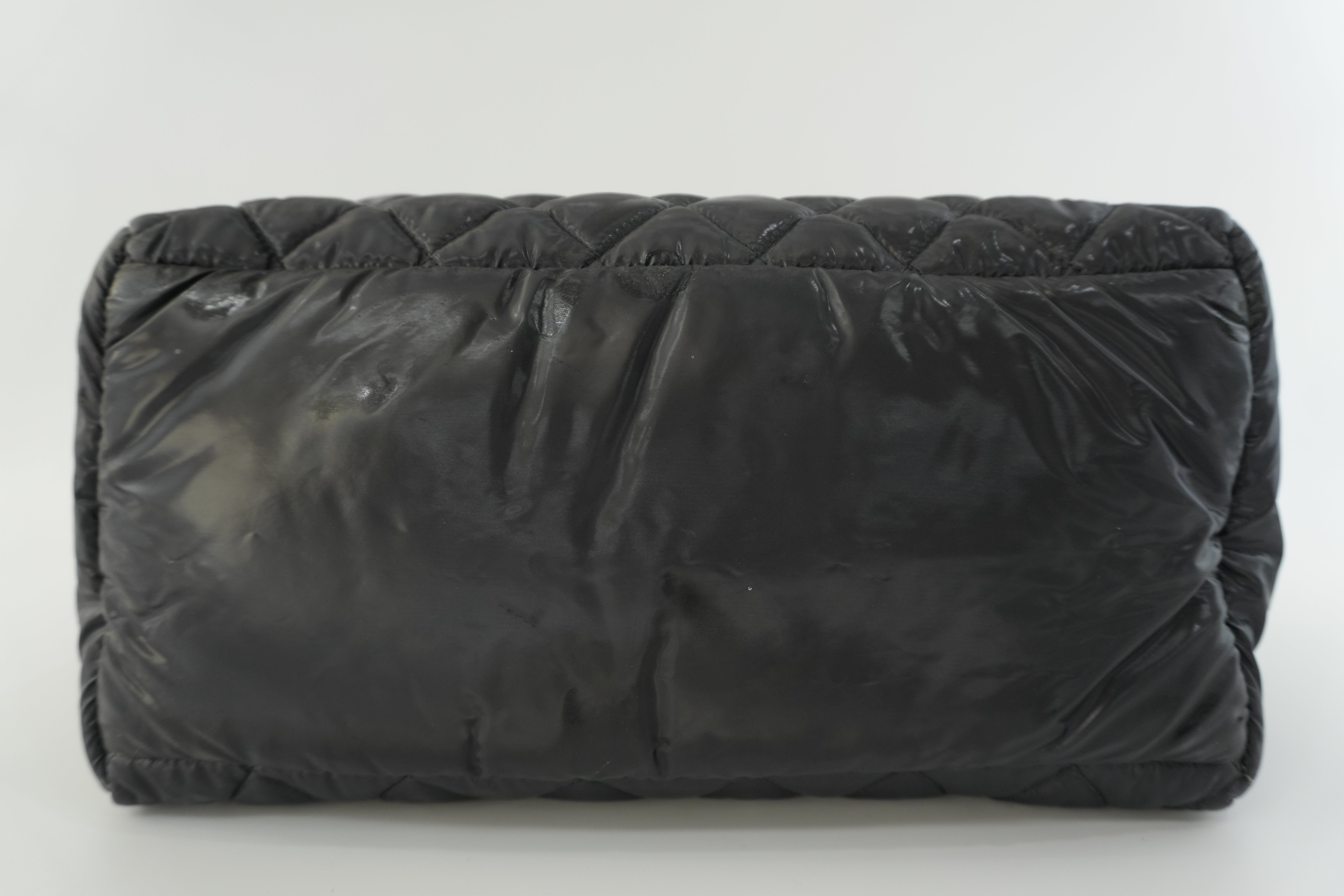 Chanel Coco Cocoon Handbag Black Nylon Used