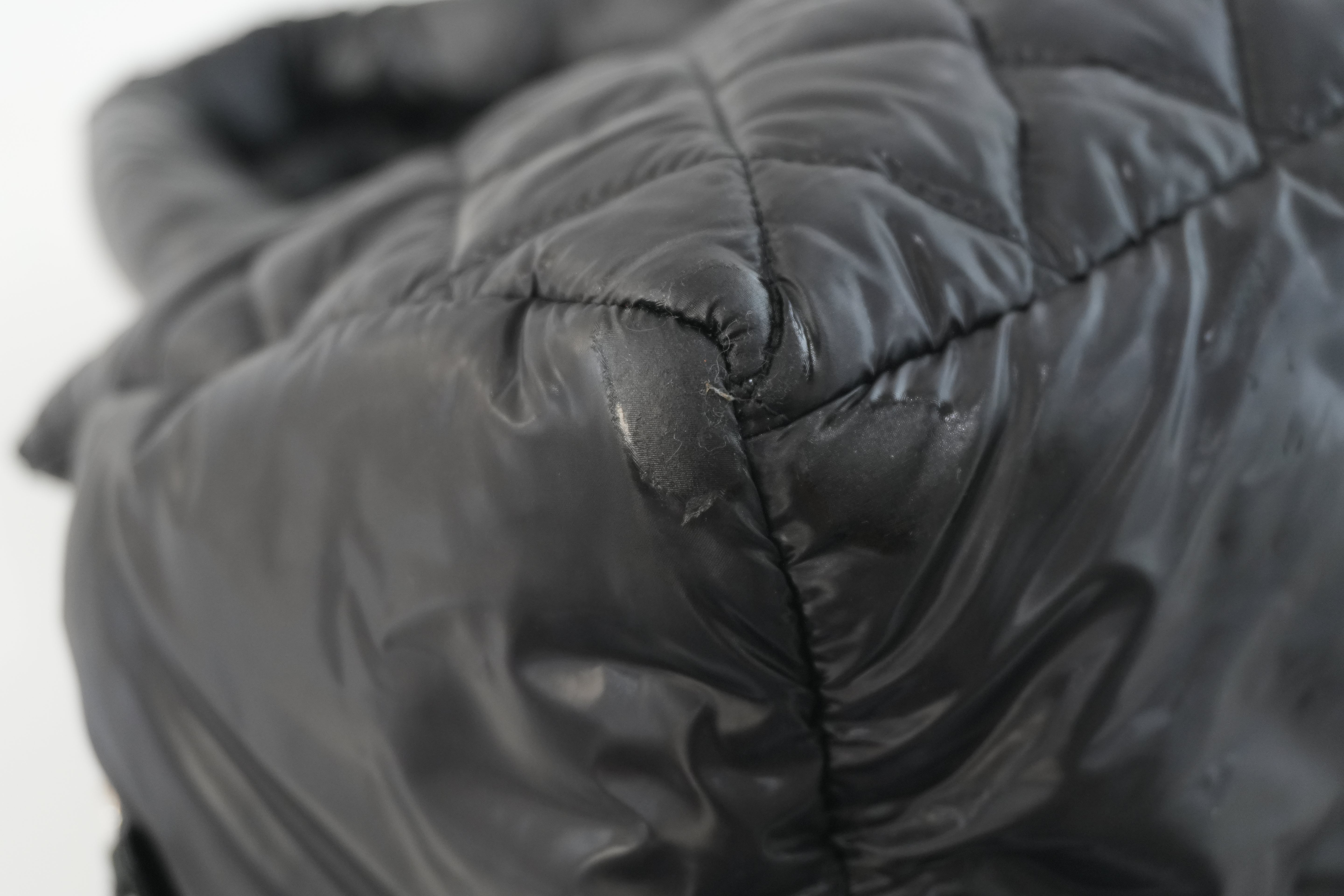 Chanel Coco Cocoon Handbag Black Nylon Used