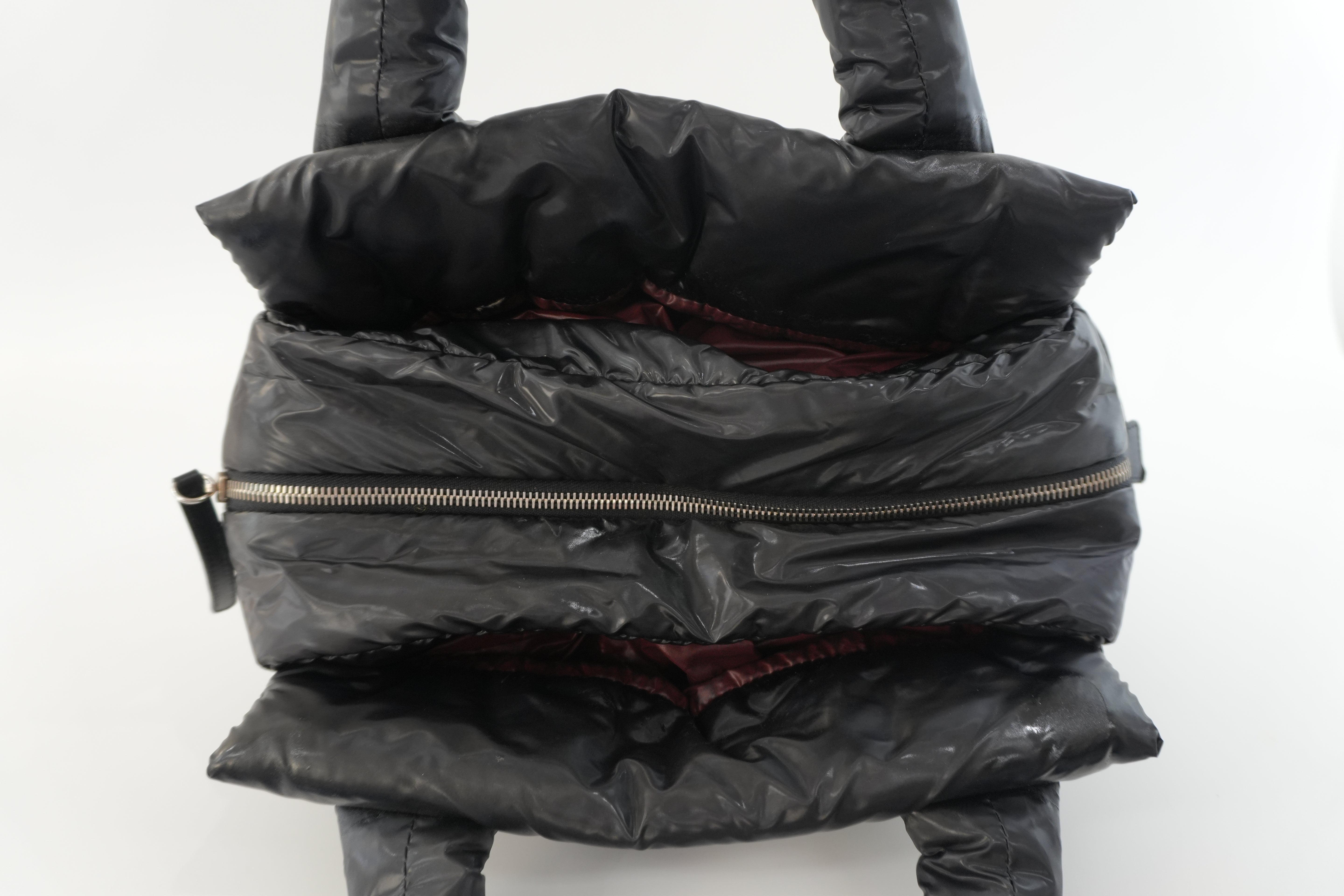 Chanel Coco Cocoon Handbag Black Nylon Used