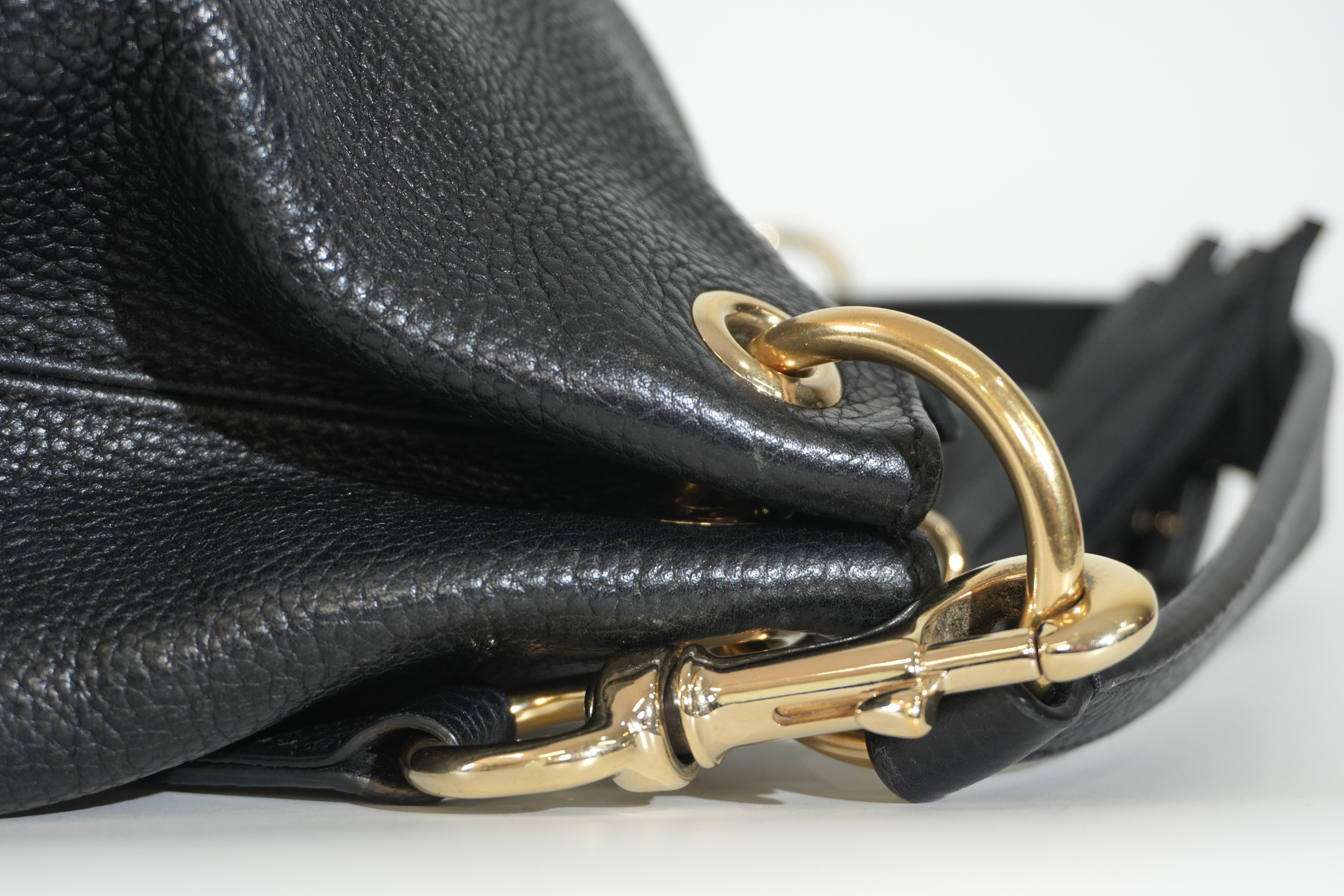 Pre-owned Gucci Two Way Soho Shoulder Bag Black