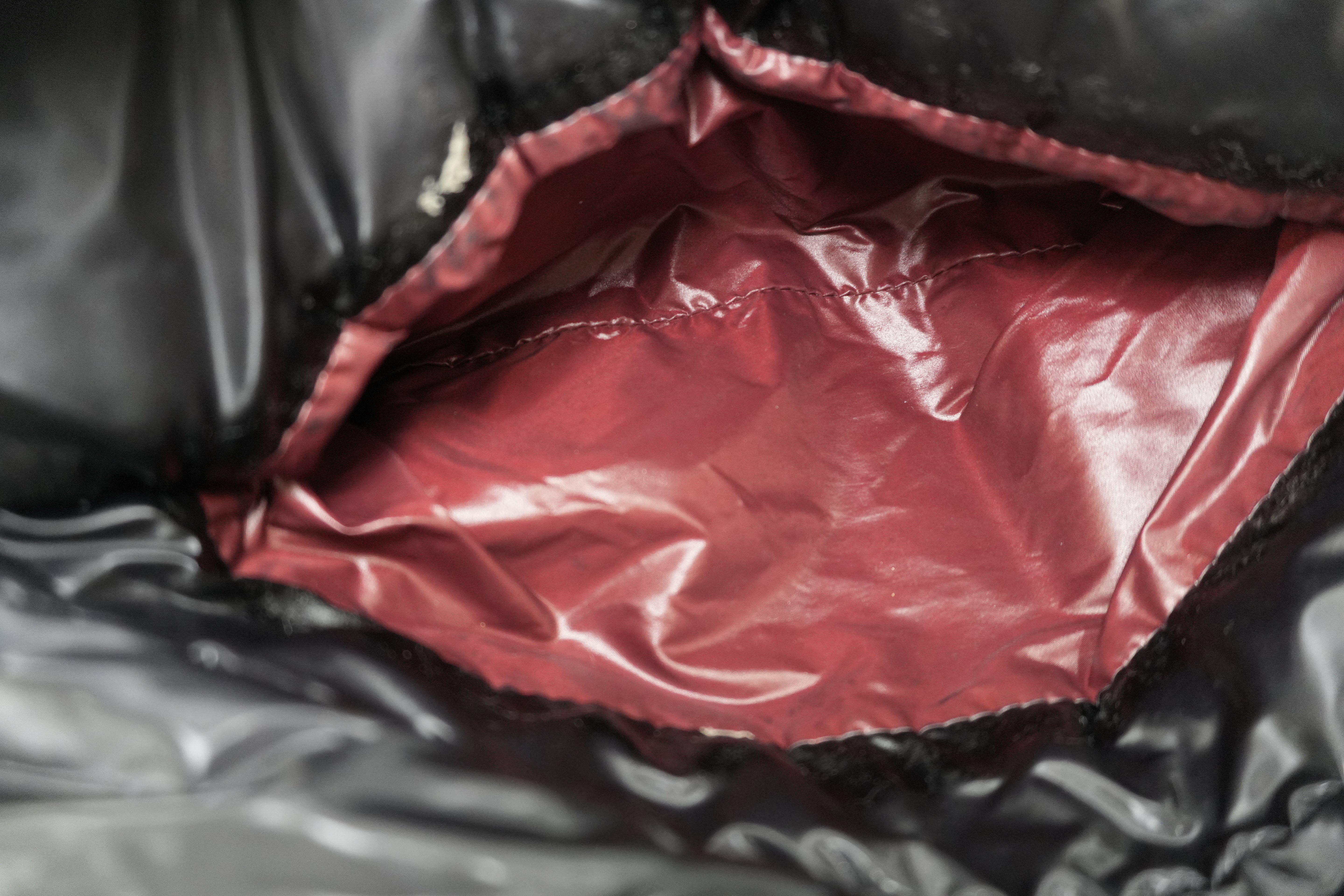 Chanel Coco Cocoon Handbag Black Nylon Used