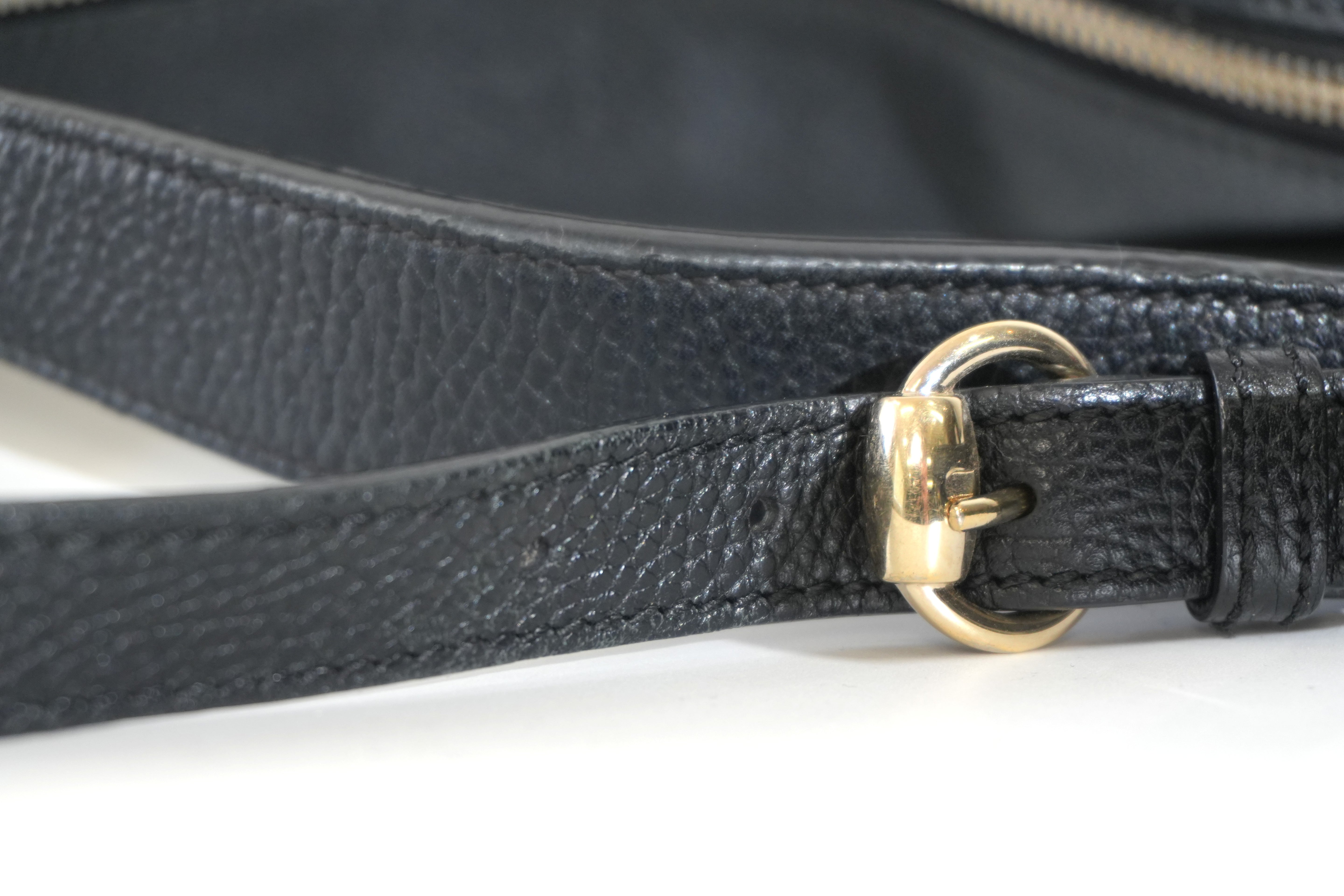 Pre-owned Gucci Two Way Soho Shoulder Bag Black