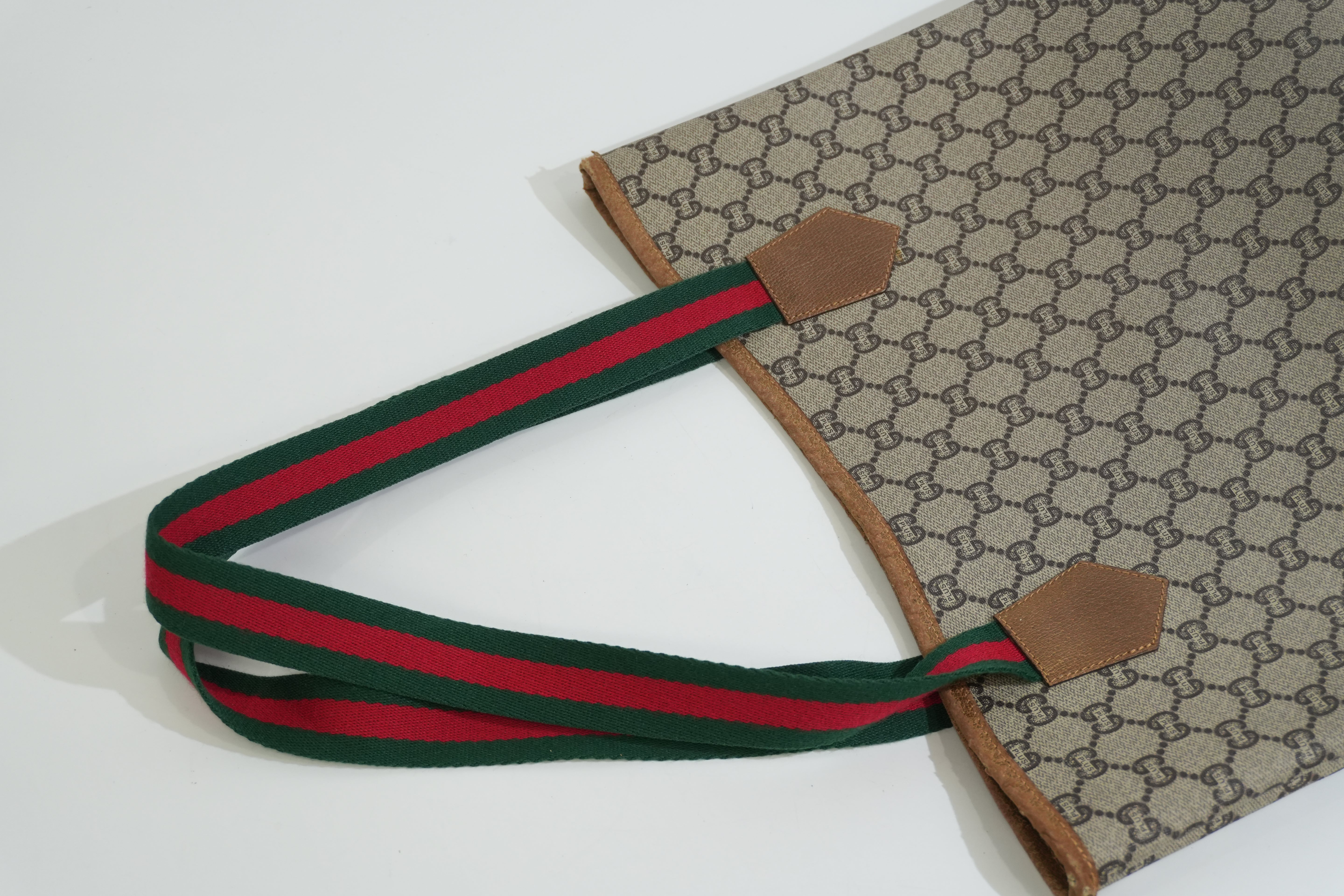 Pre-owned Gucci Plus Ophidia Tote Bag Brown