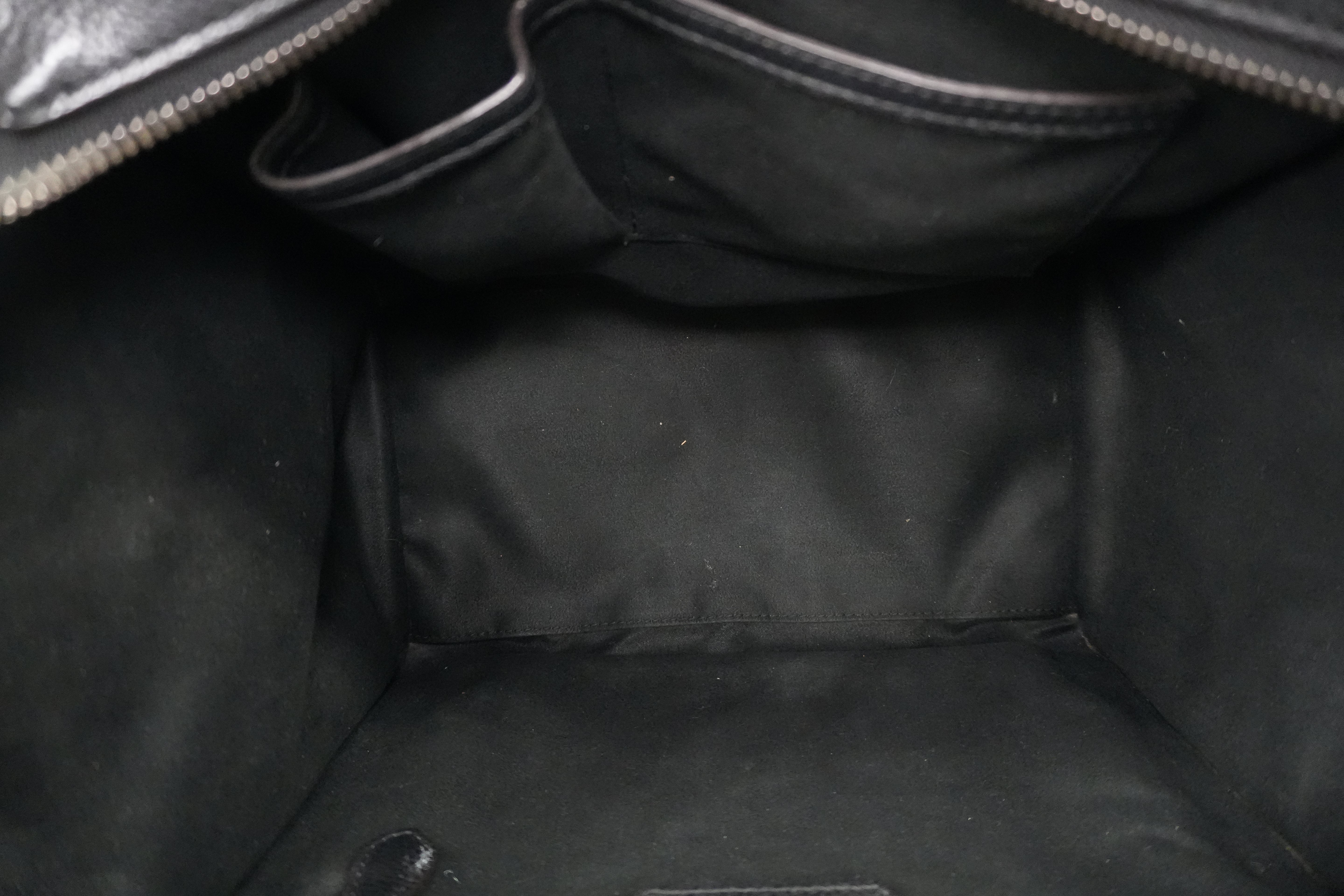 Pre-owned Celine Leather Luggage Handbag Black