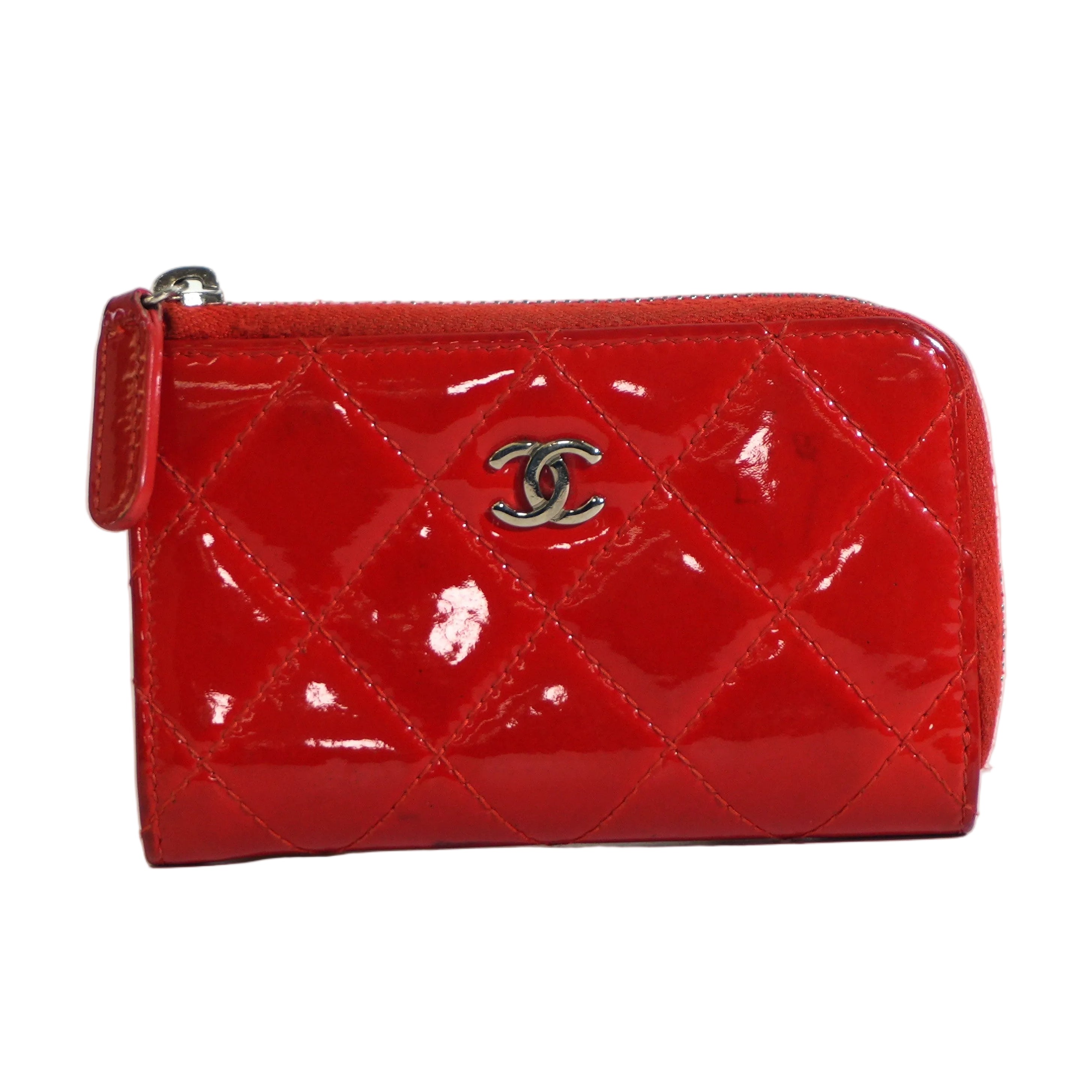 Pre-owned Chanel Key Case Red