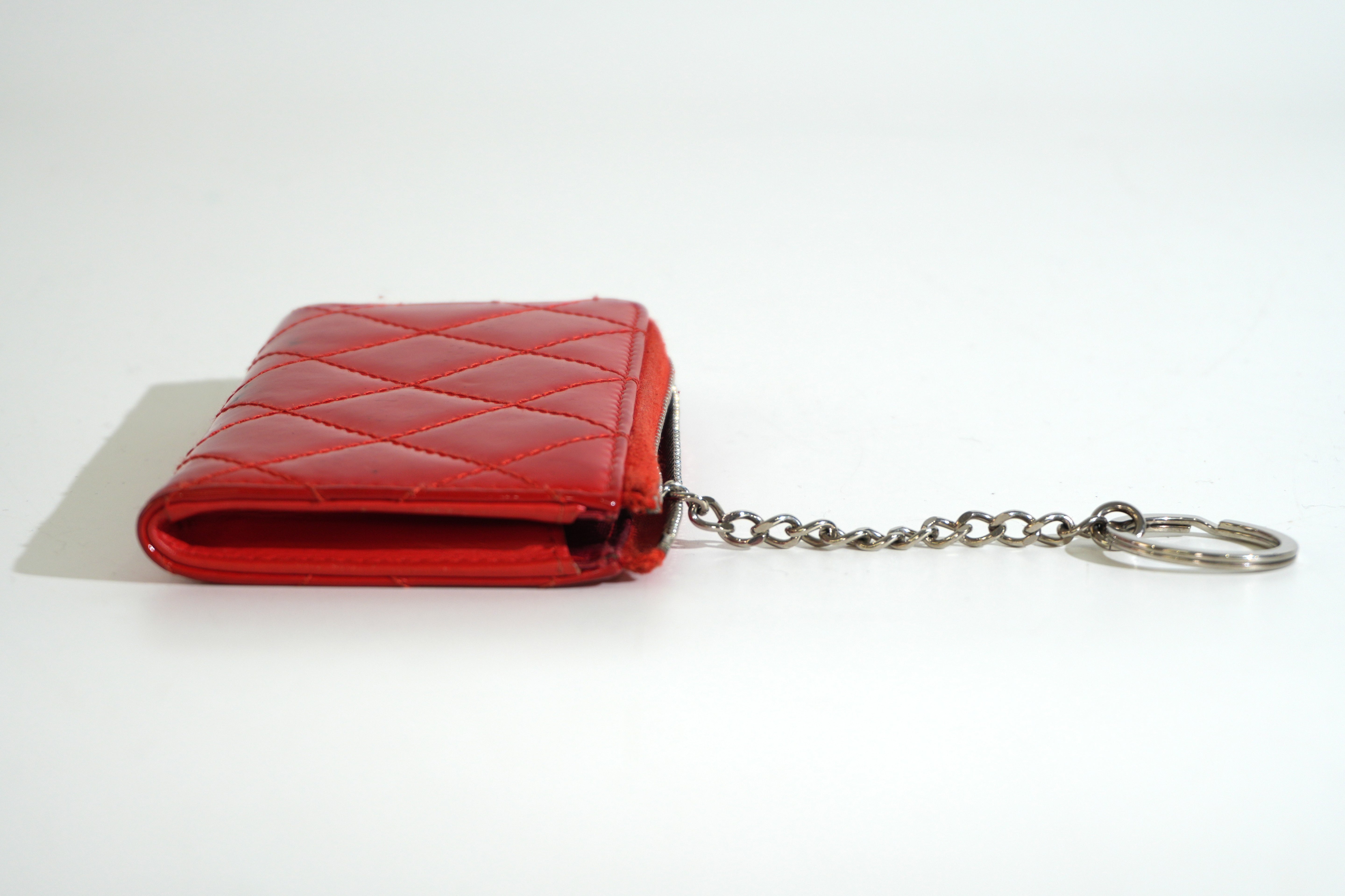 Pre-owned Chanel Key Case Red