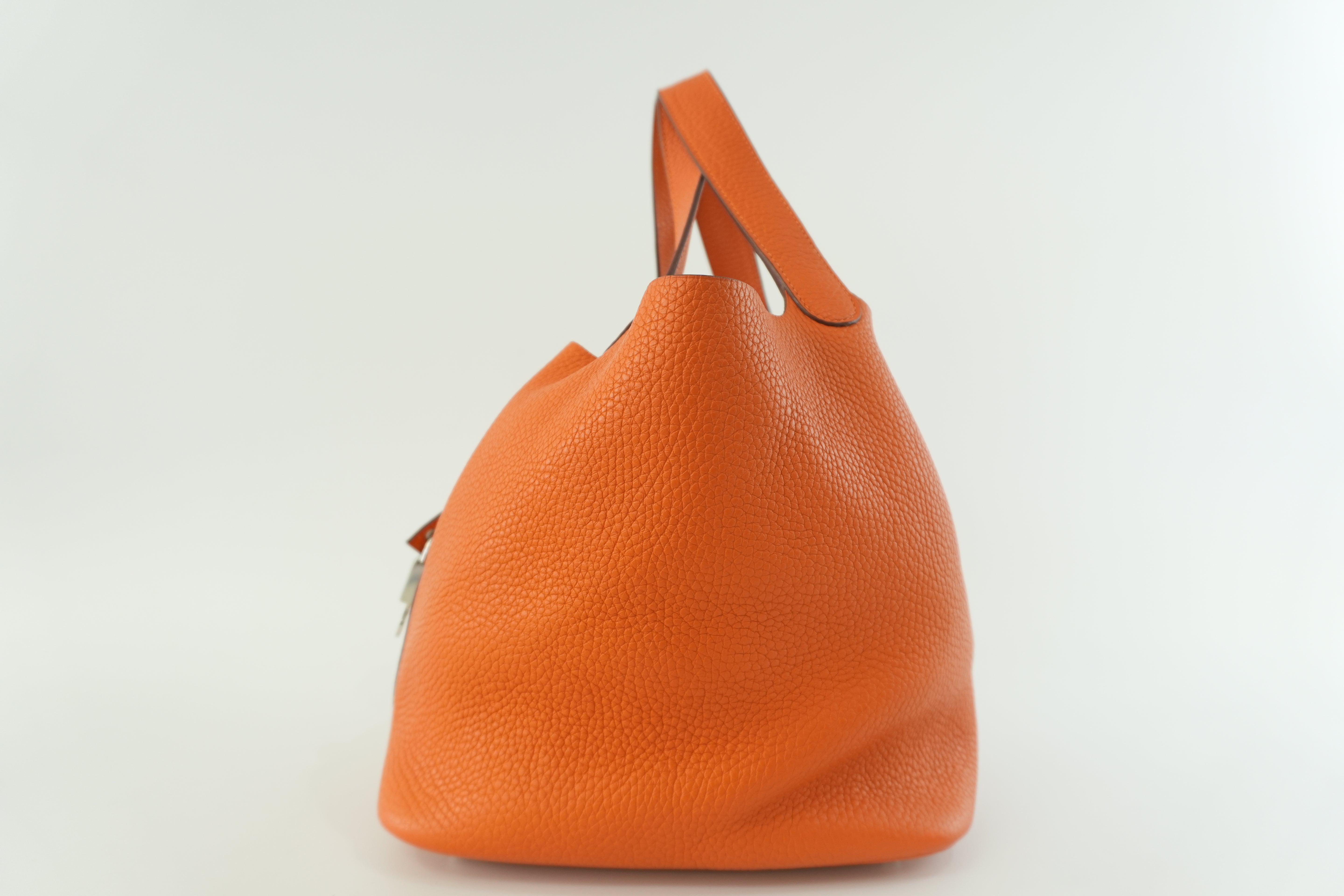 Hermes Picotin MM Handbag Orange Used
