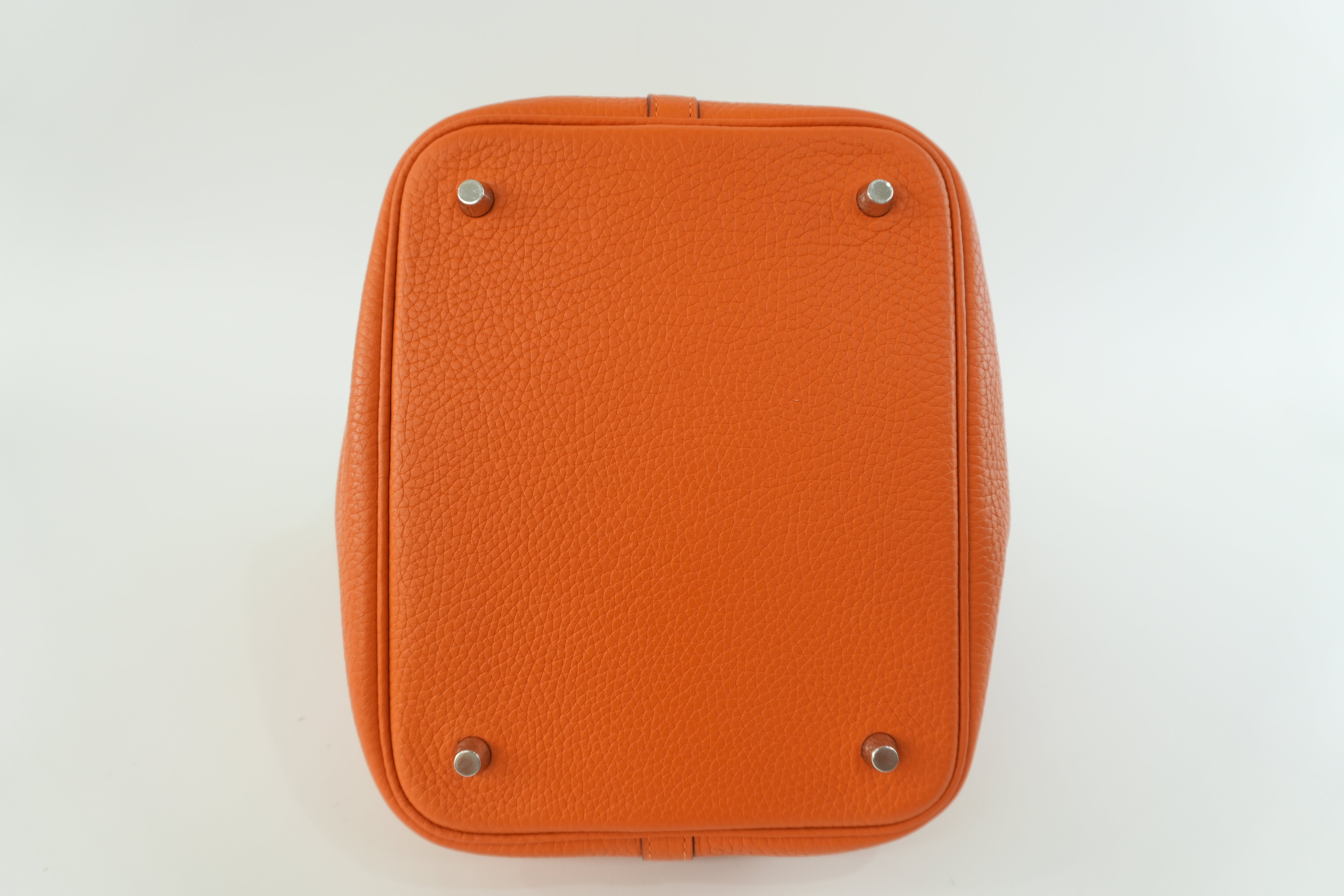 Hermes Picotin MM Handbag Orange Used