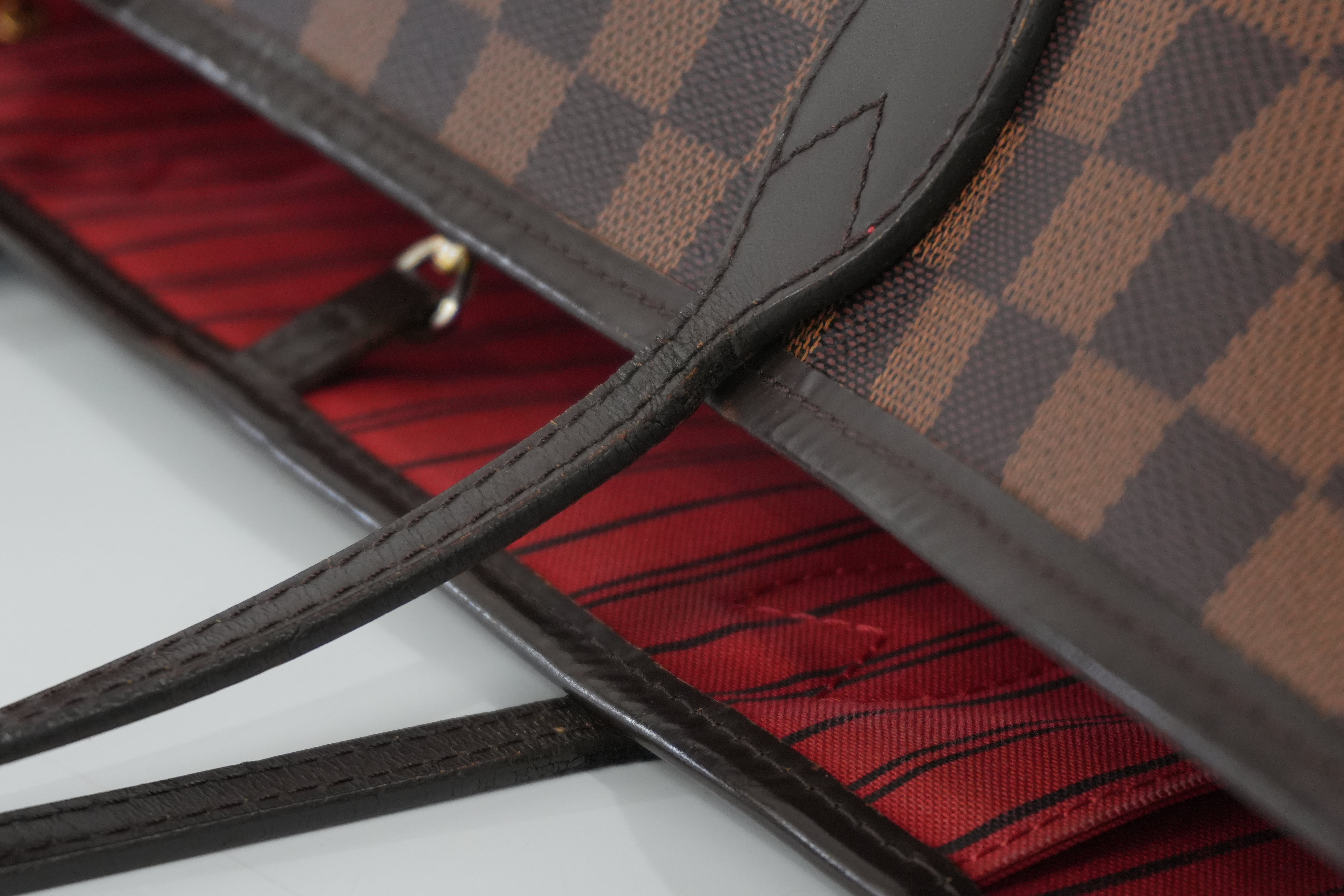 Pre-owned Louis Vuitton Damier Ebene Neverfull MM Tote Bag