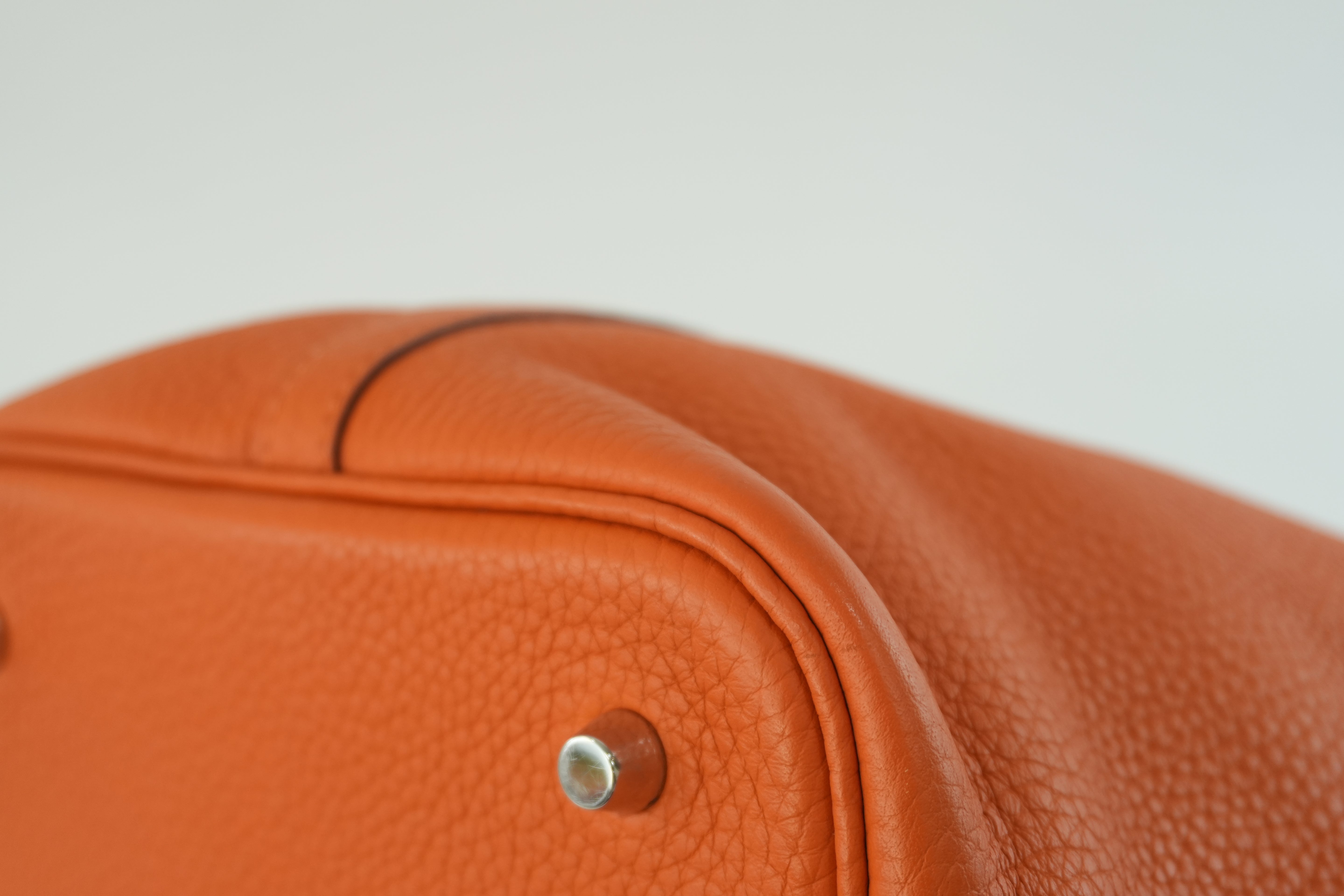 Hermes Picotin MM Handbag Orange Used