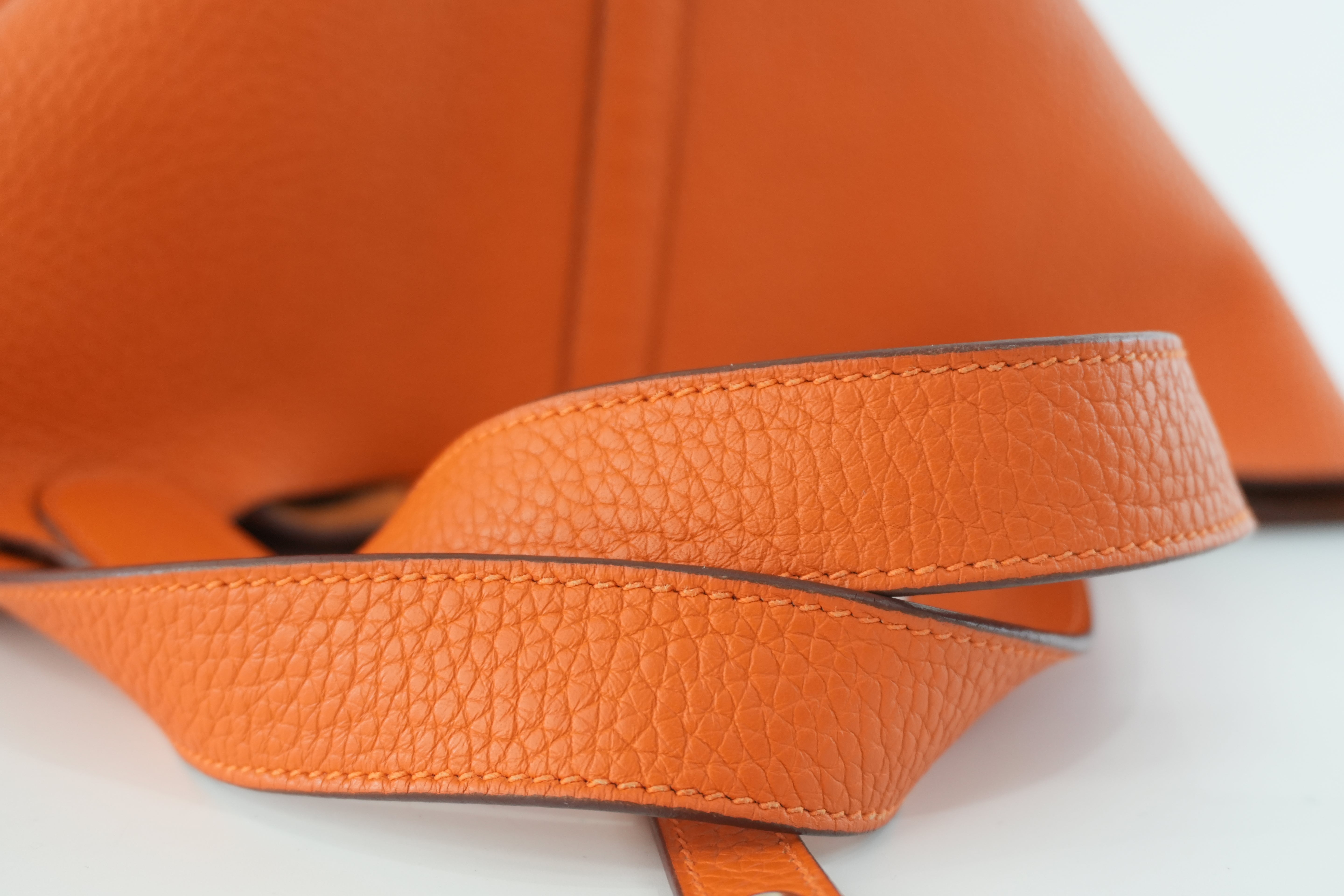 Hermes Picotin MM Handbag Orange Used