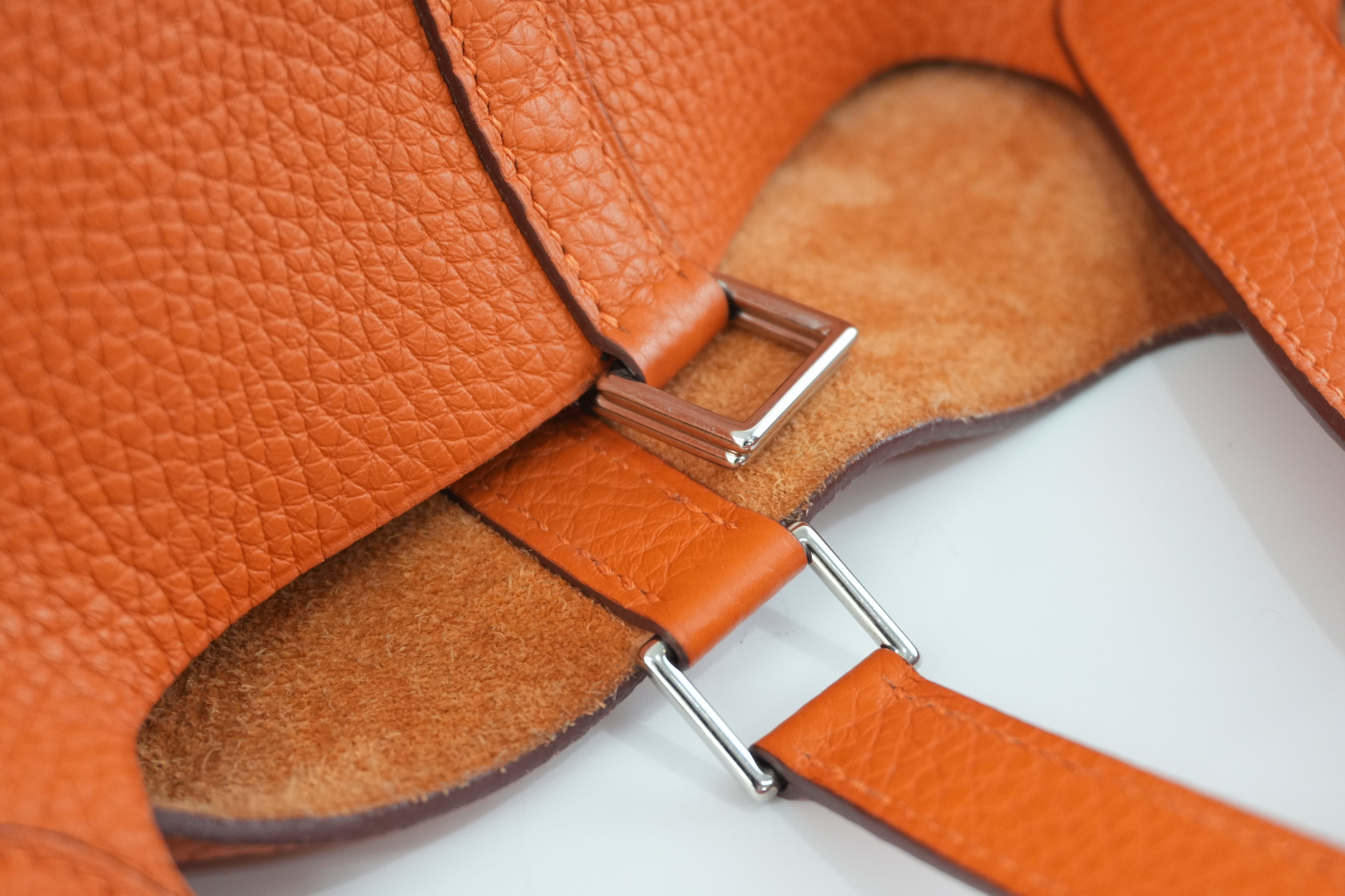 Hermes Picotin MM Handbag Orange Used