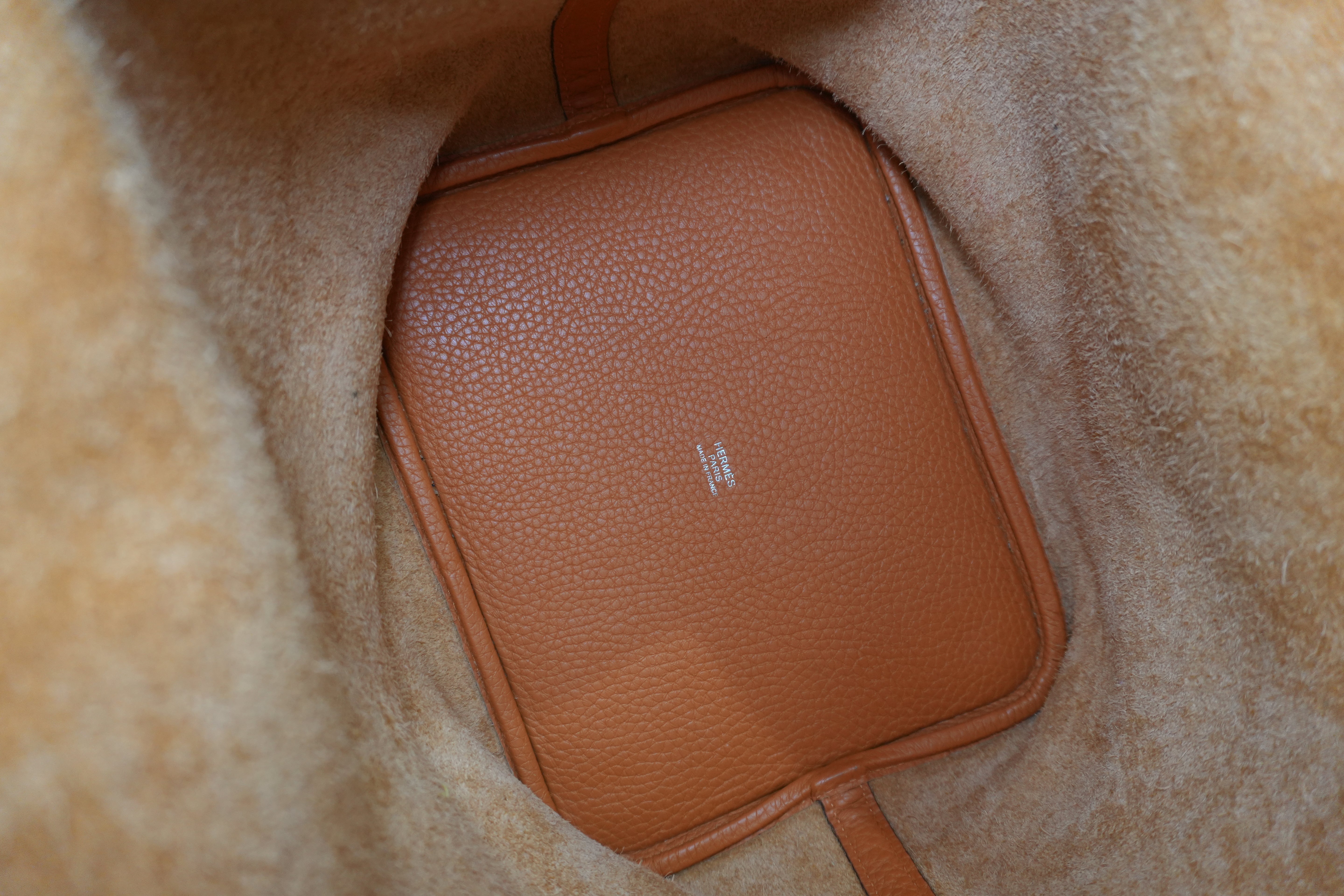 Hermes Picotin MM Handbag Orange Used