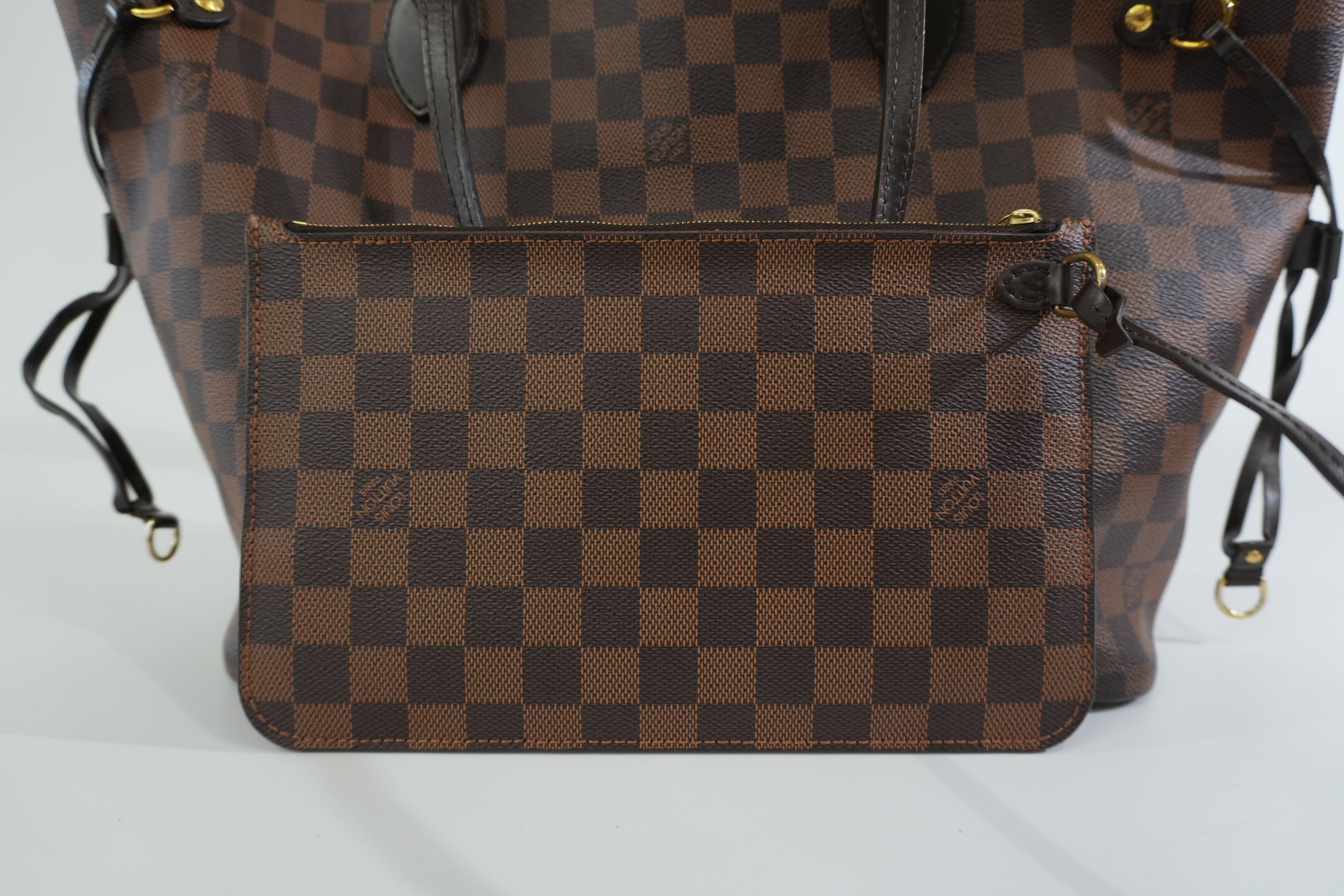 Pre-owned Louis Vuitton Damier Ebene Neverfull MM Tote Bag