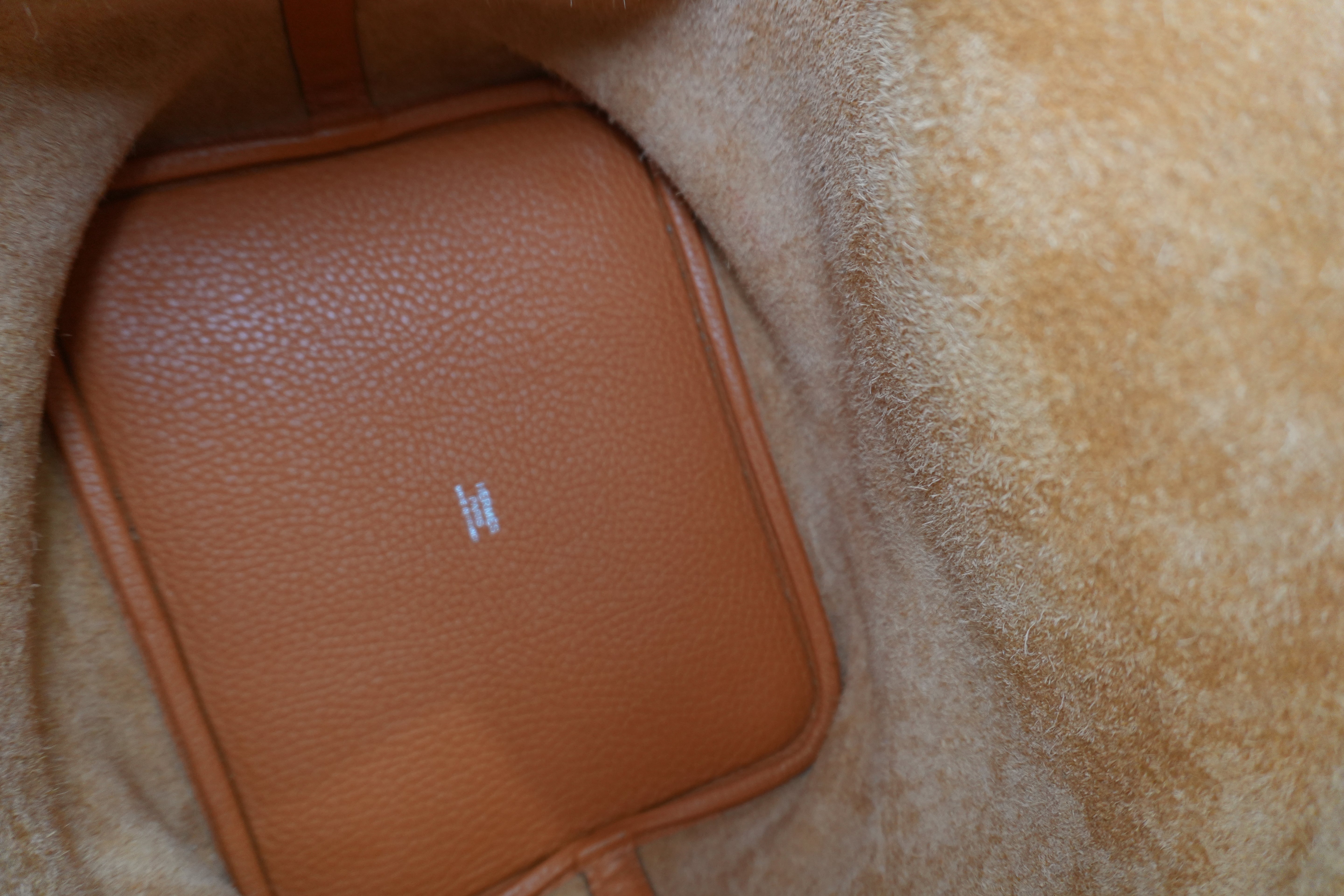 Hermes Picotin MM Handbag Orange Used