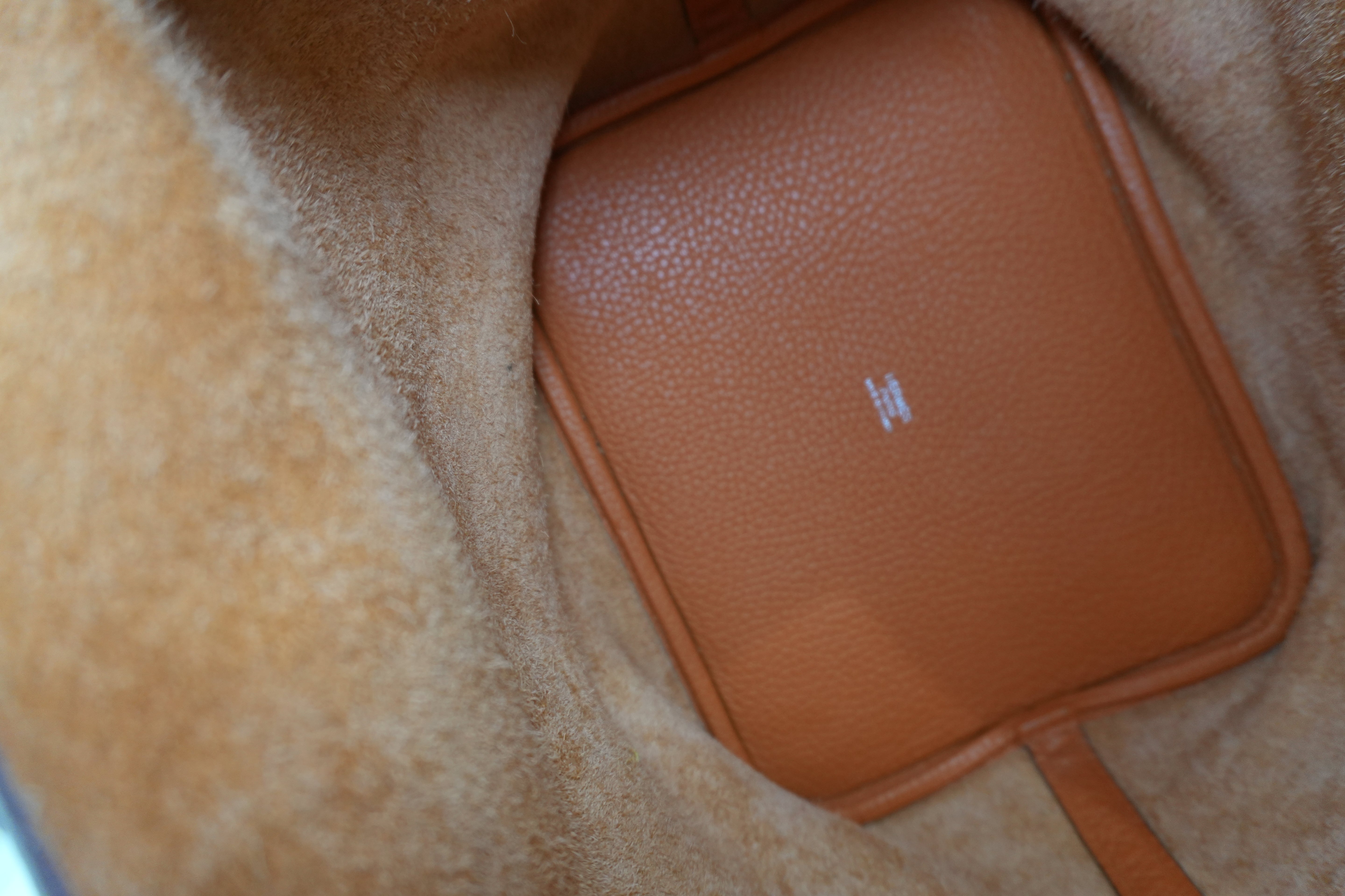 Hermes Picotin MM Handbag Orange Used