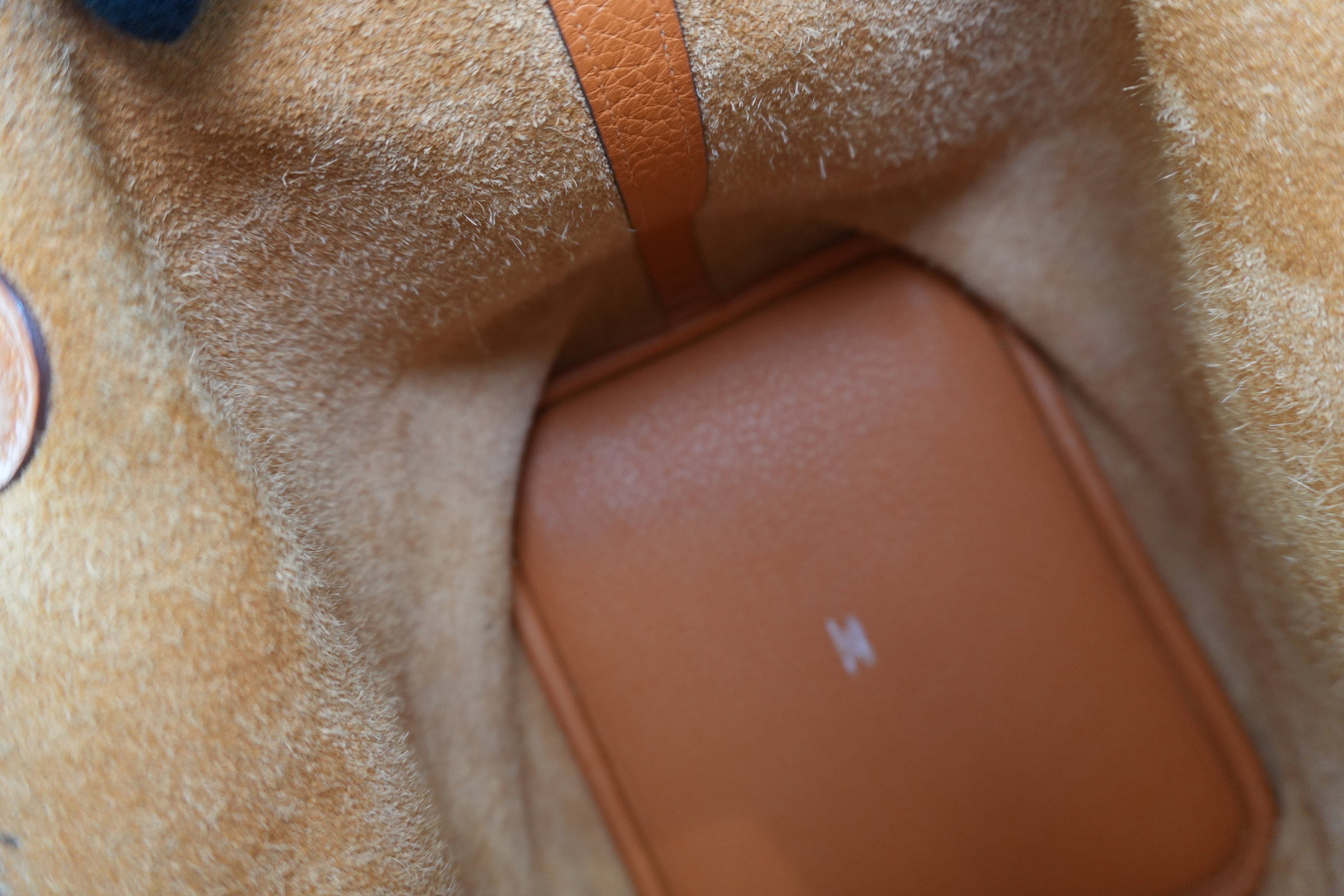 Hermes Picotin MM Handbag Orange Used