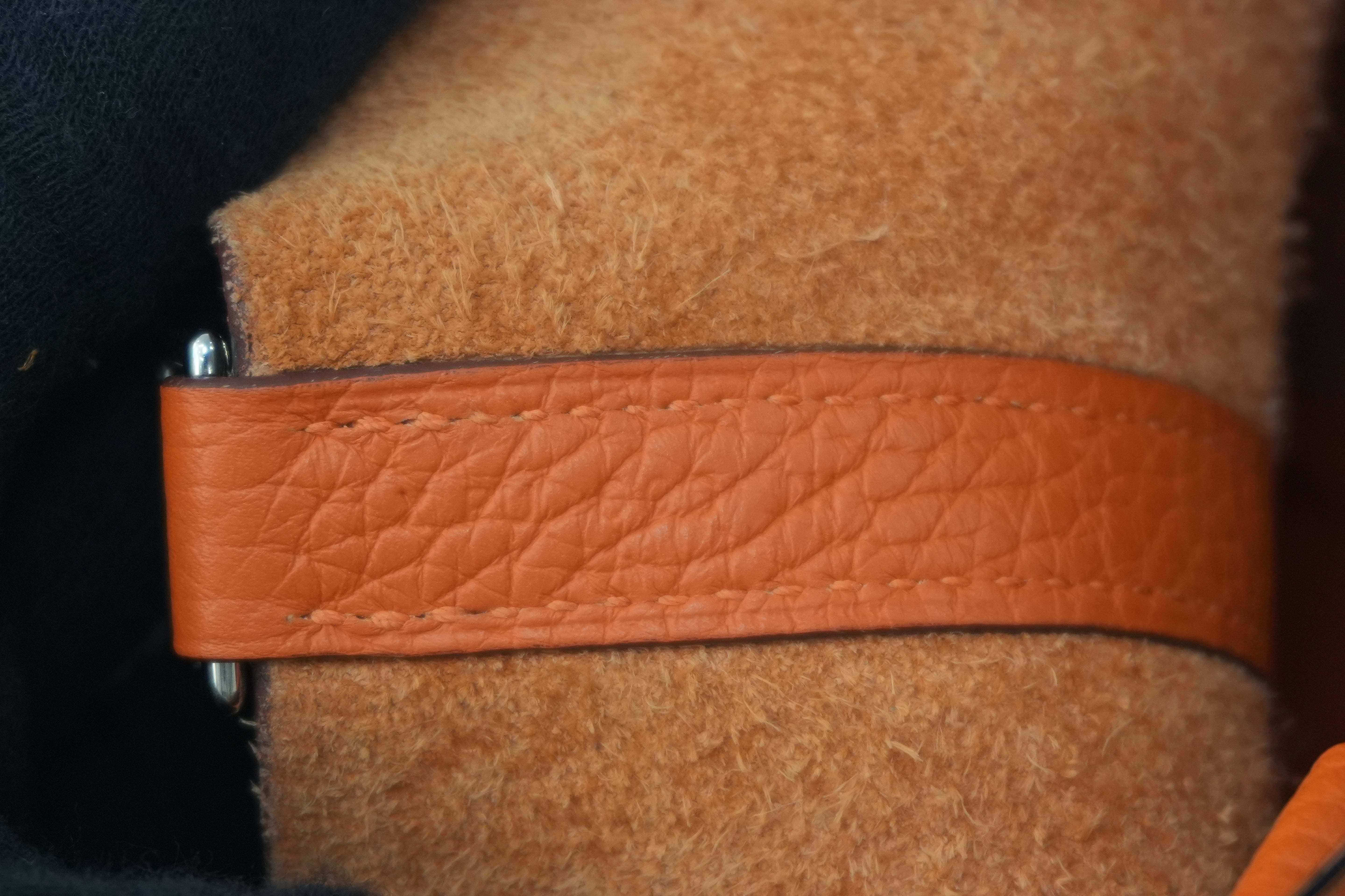 Hermes Picotin MM Handbag Orange Used