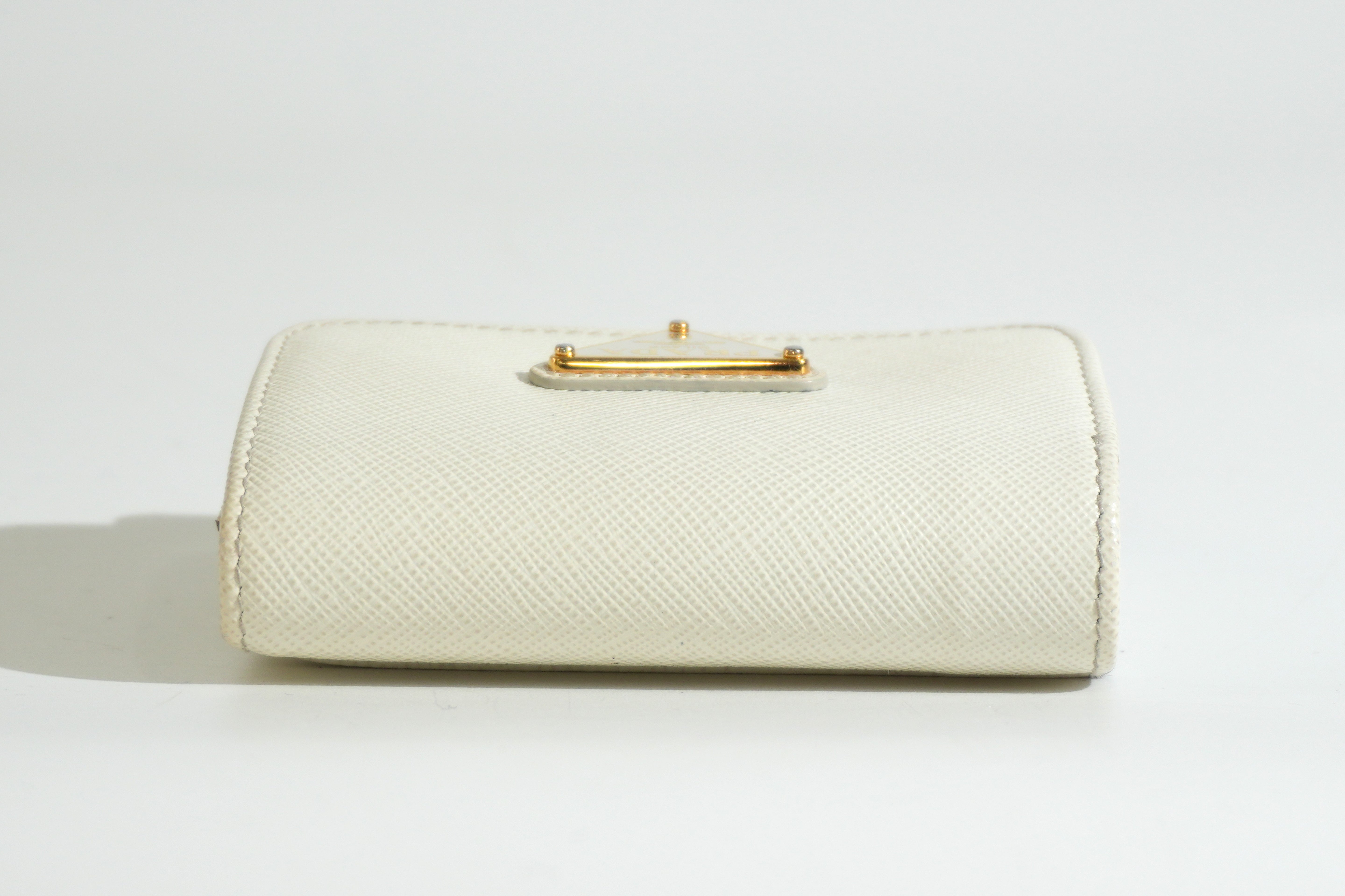 Prada Trifold Wallet White
