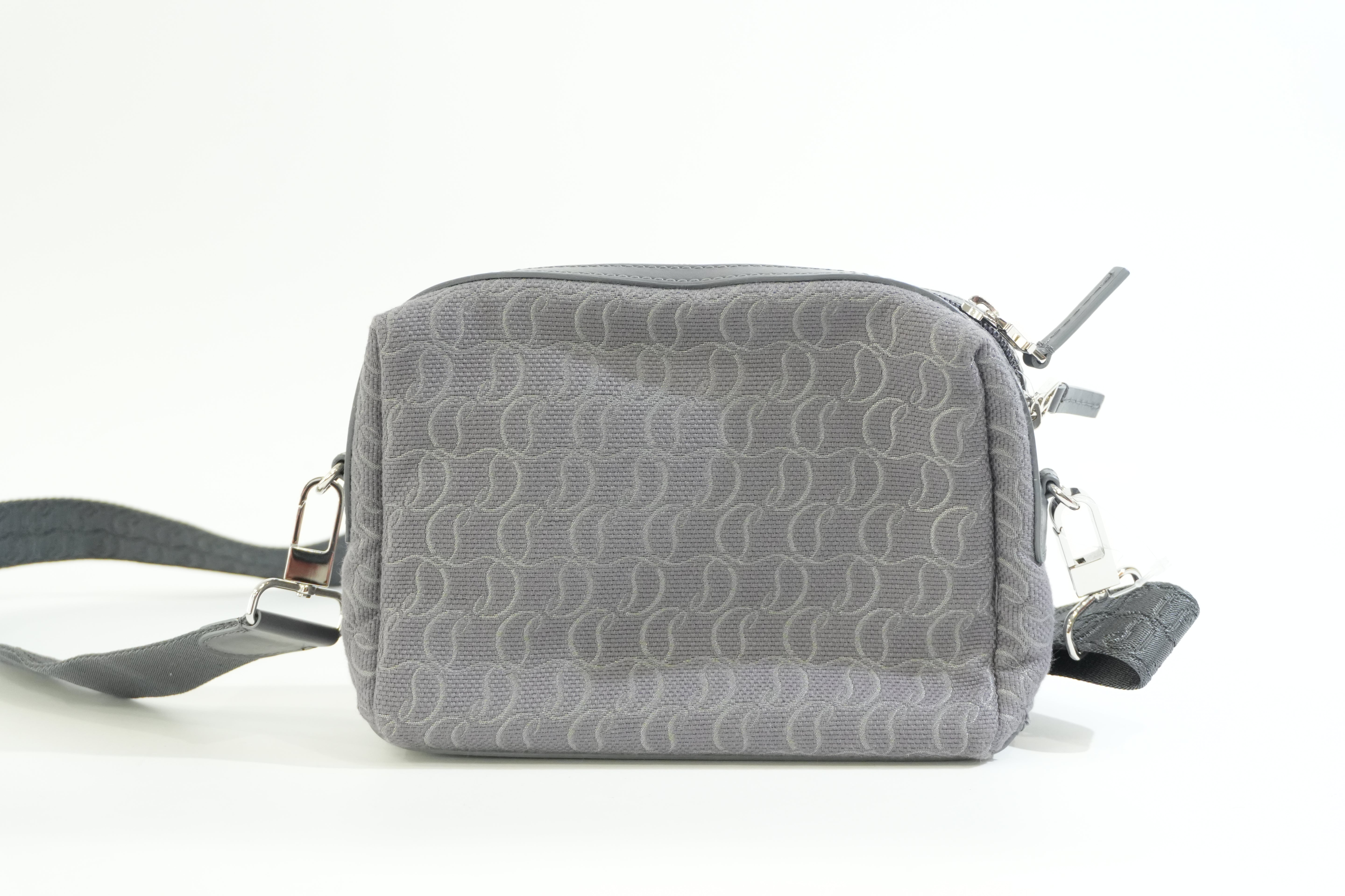Pre-owned Louboutin Zip N Flap Crossbody Bag Gray