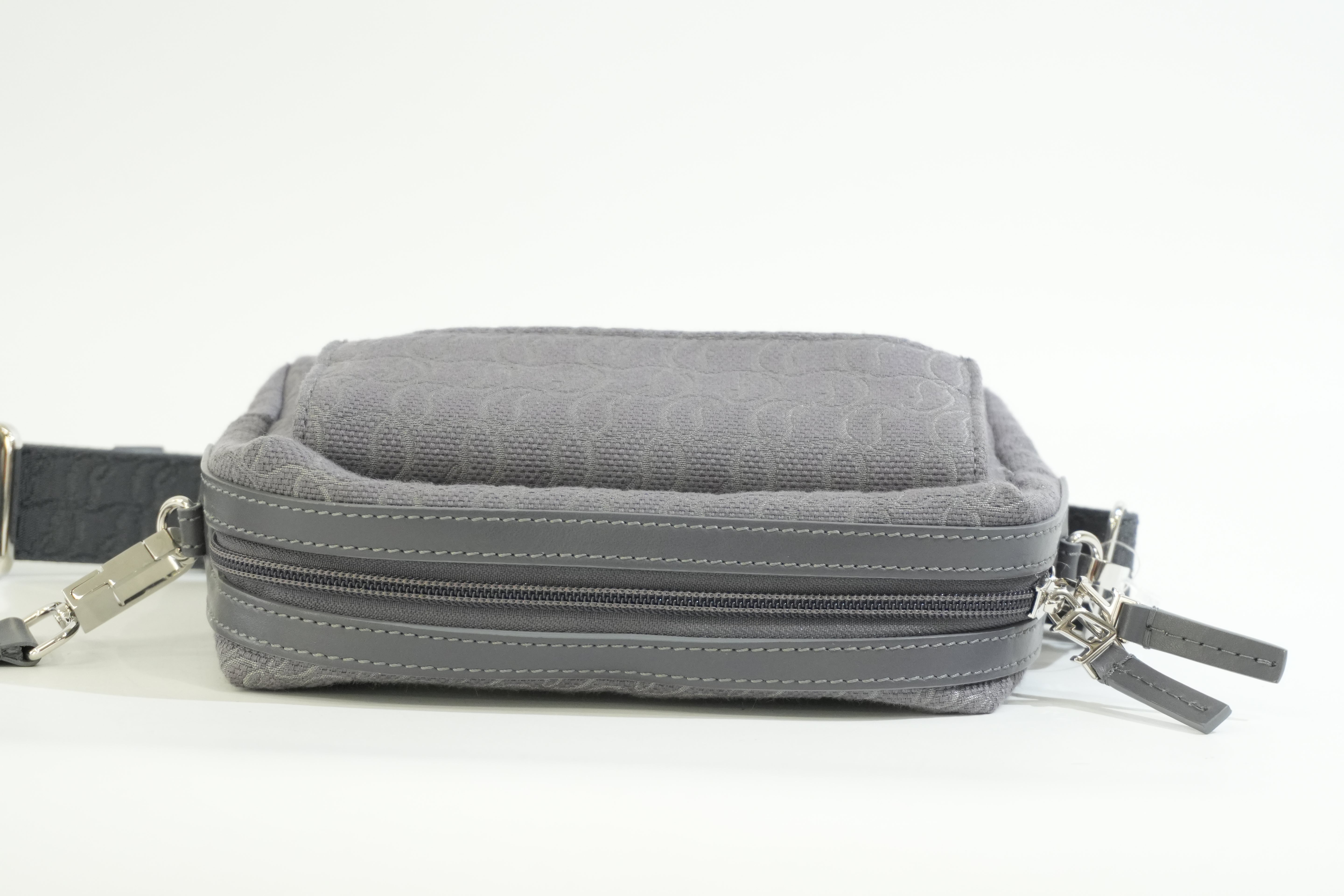 Pre-owned Louboutin Zip N Flap Crossbody Bag Gray