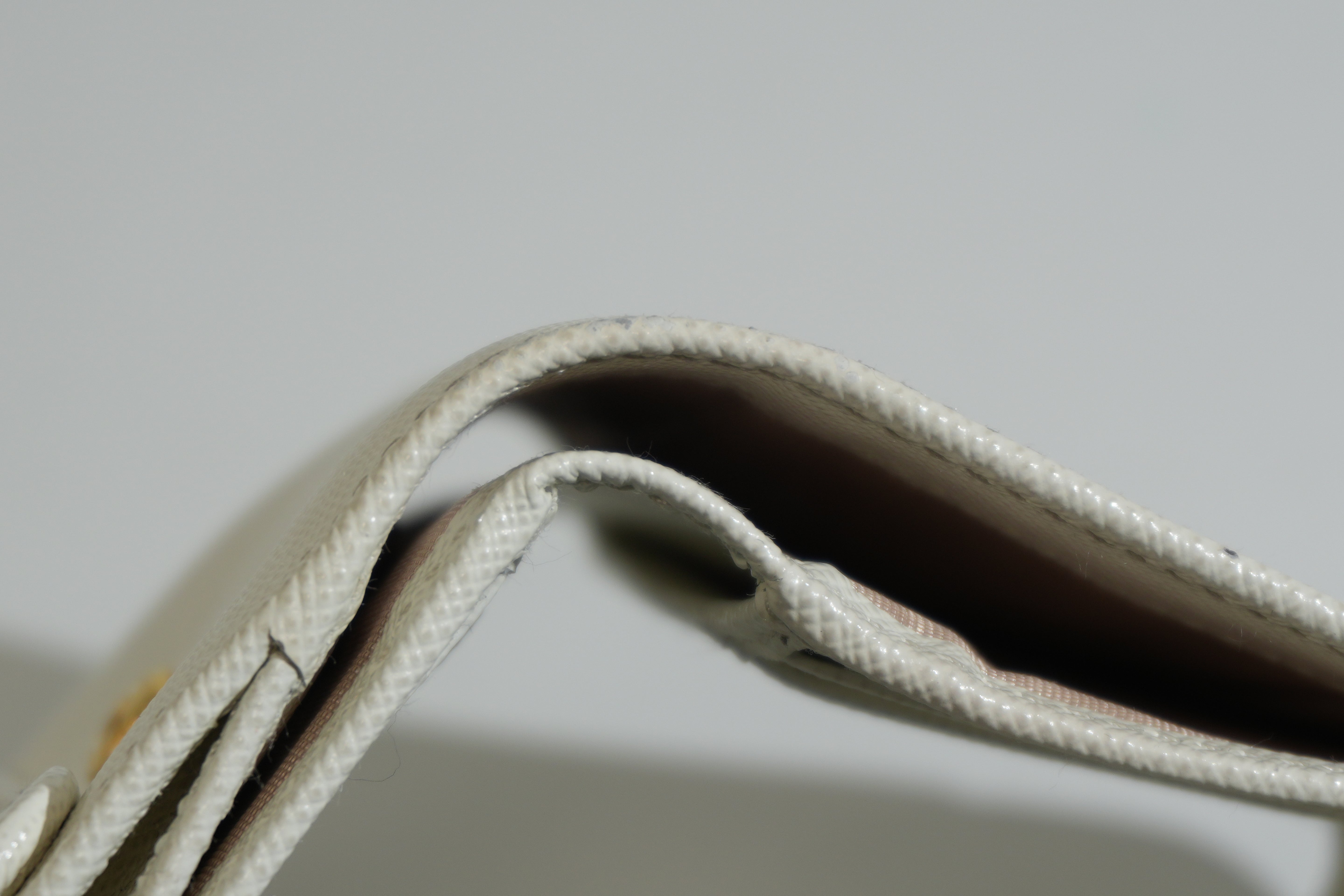 Prada Trifold Wallet White